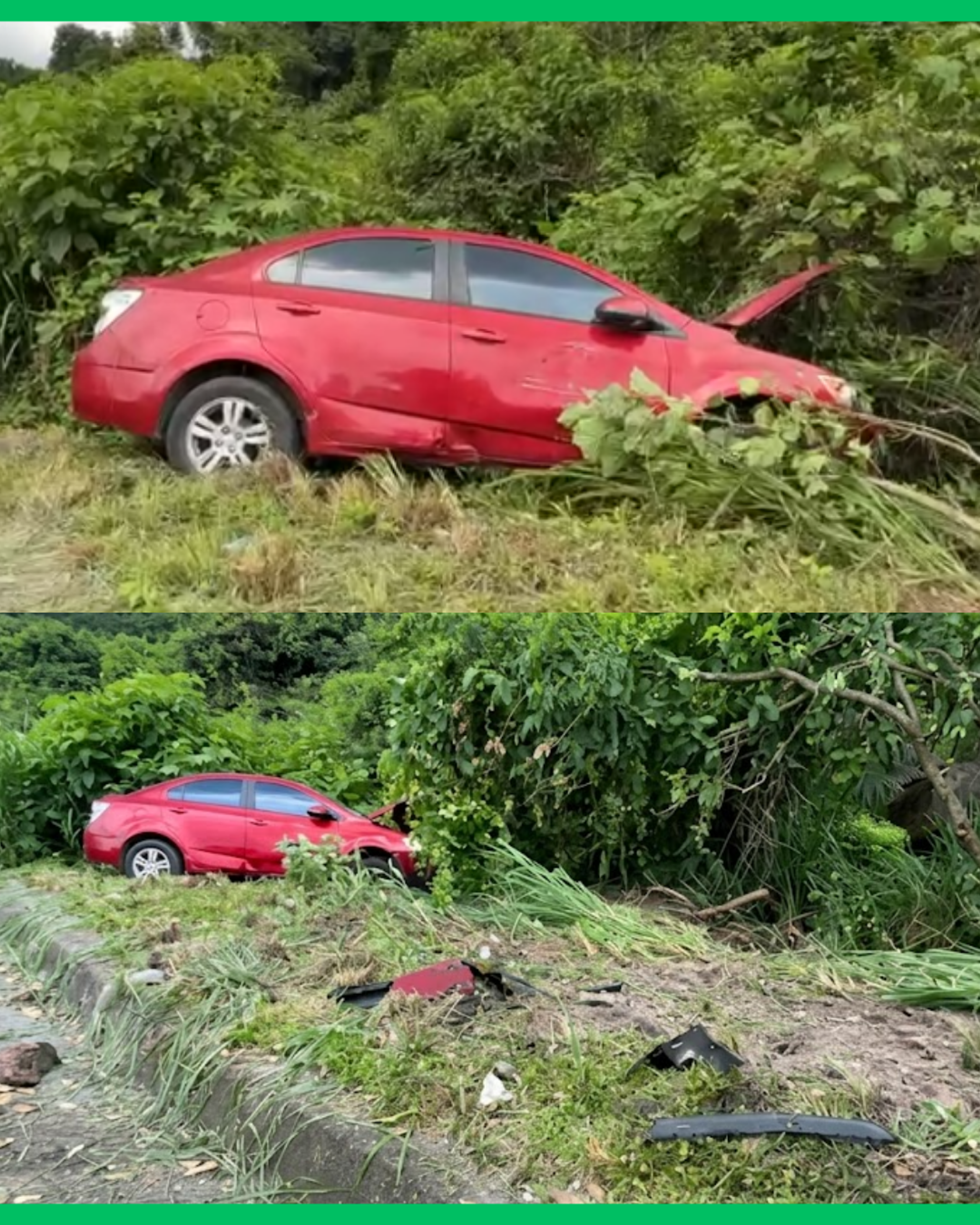  ¡VEHÍCULO PIERDE EL CONTROL Y TERMINA FUERA DE LA AUTOPISTA TEPIC–MAZATLÁN! 