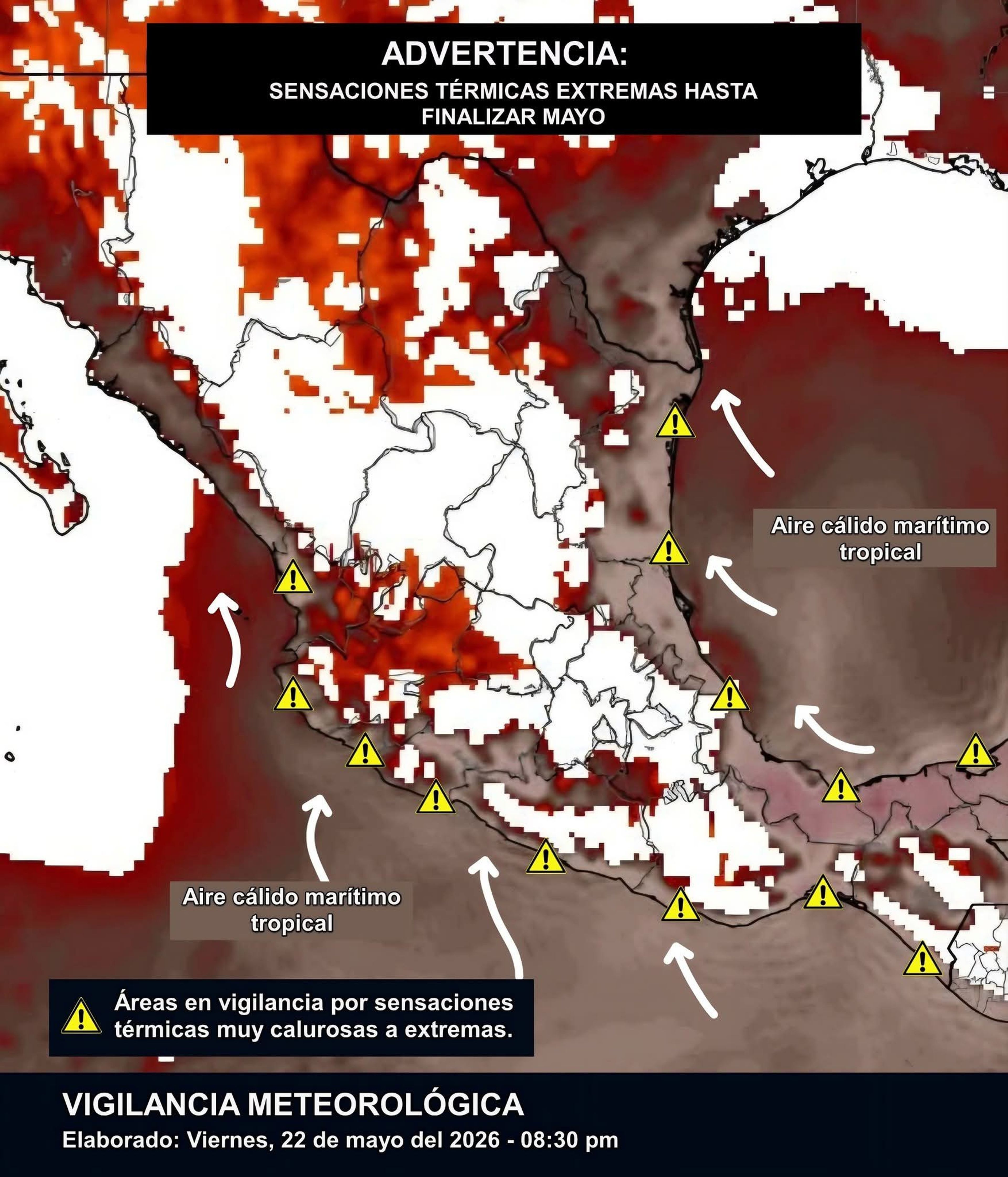 🌡️🔥 ¡NAYARIT SEGUIRÁ “ARDIENDO”! CONTINUARÁN LAS SENSACIONES TÉRMICAS EXTREMAS