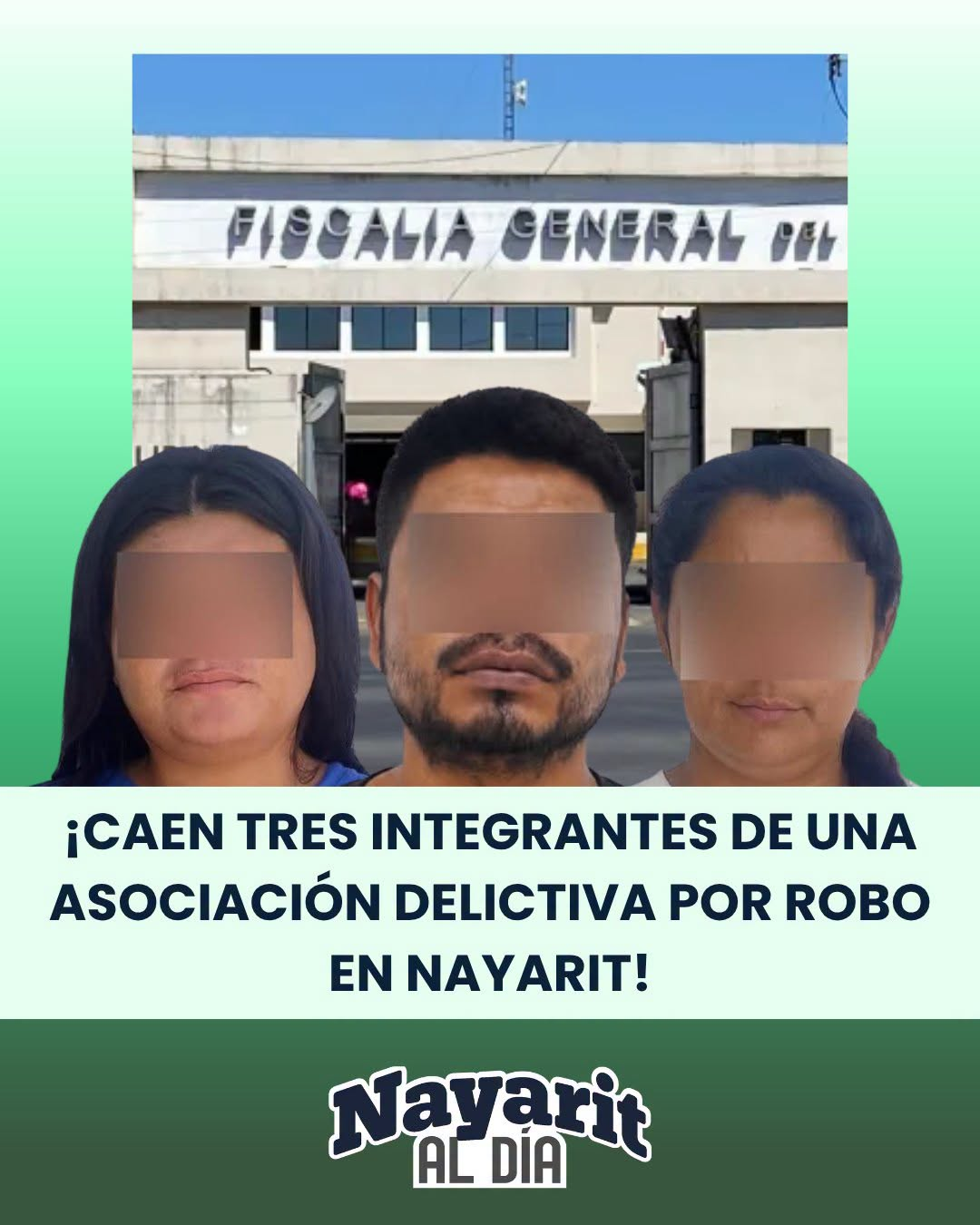 ¡CAEN TRES INTEGRANTES DE UNA ASOCIACIÓN DELICTIVA POR ROBO EN NAYARIT