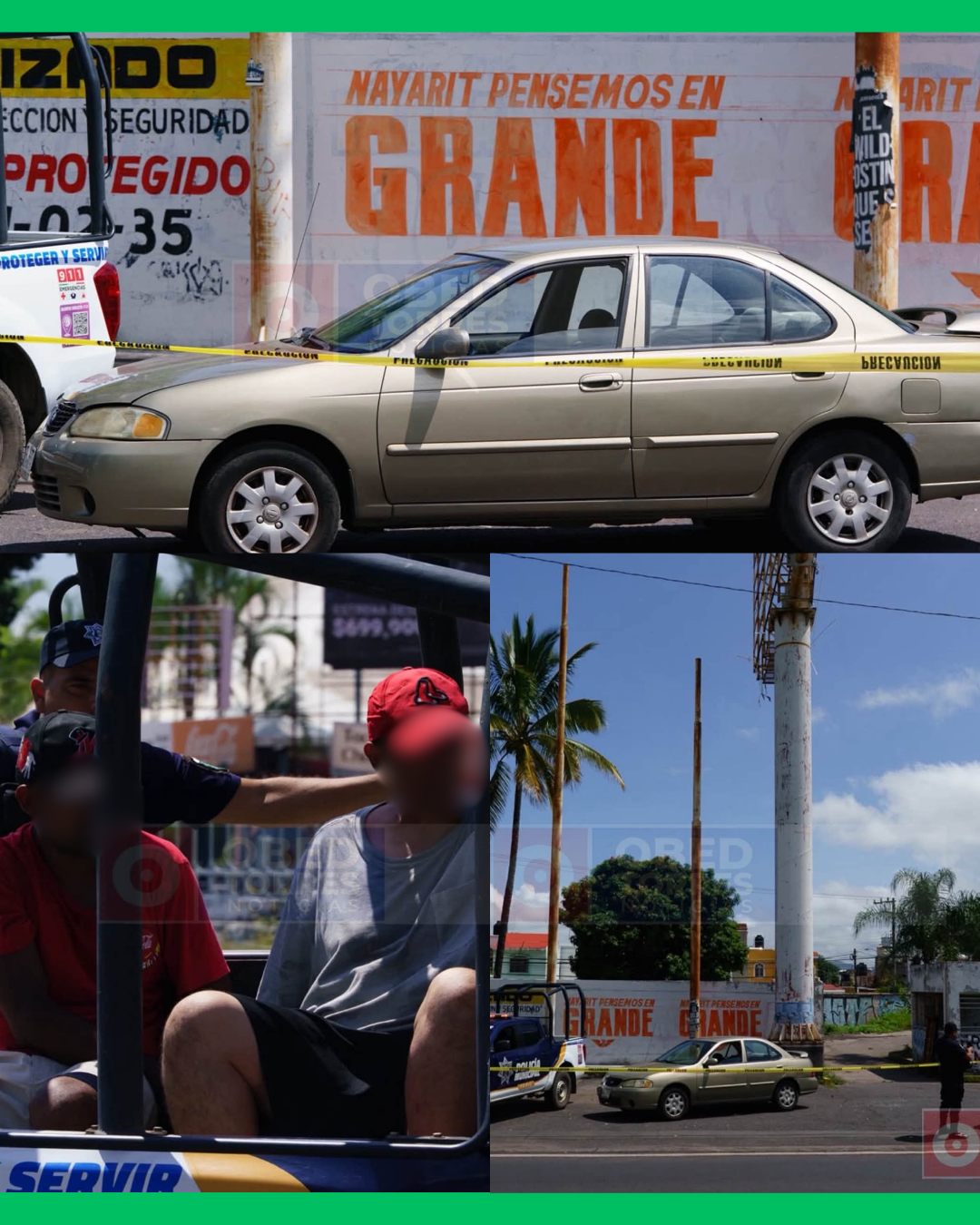 🚨 DETIENEN A DOS HOMBRES CON AUTO ROBADO EN TEPIC