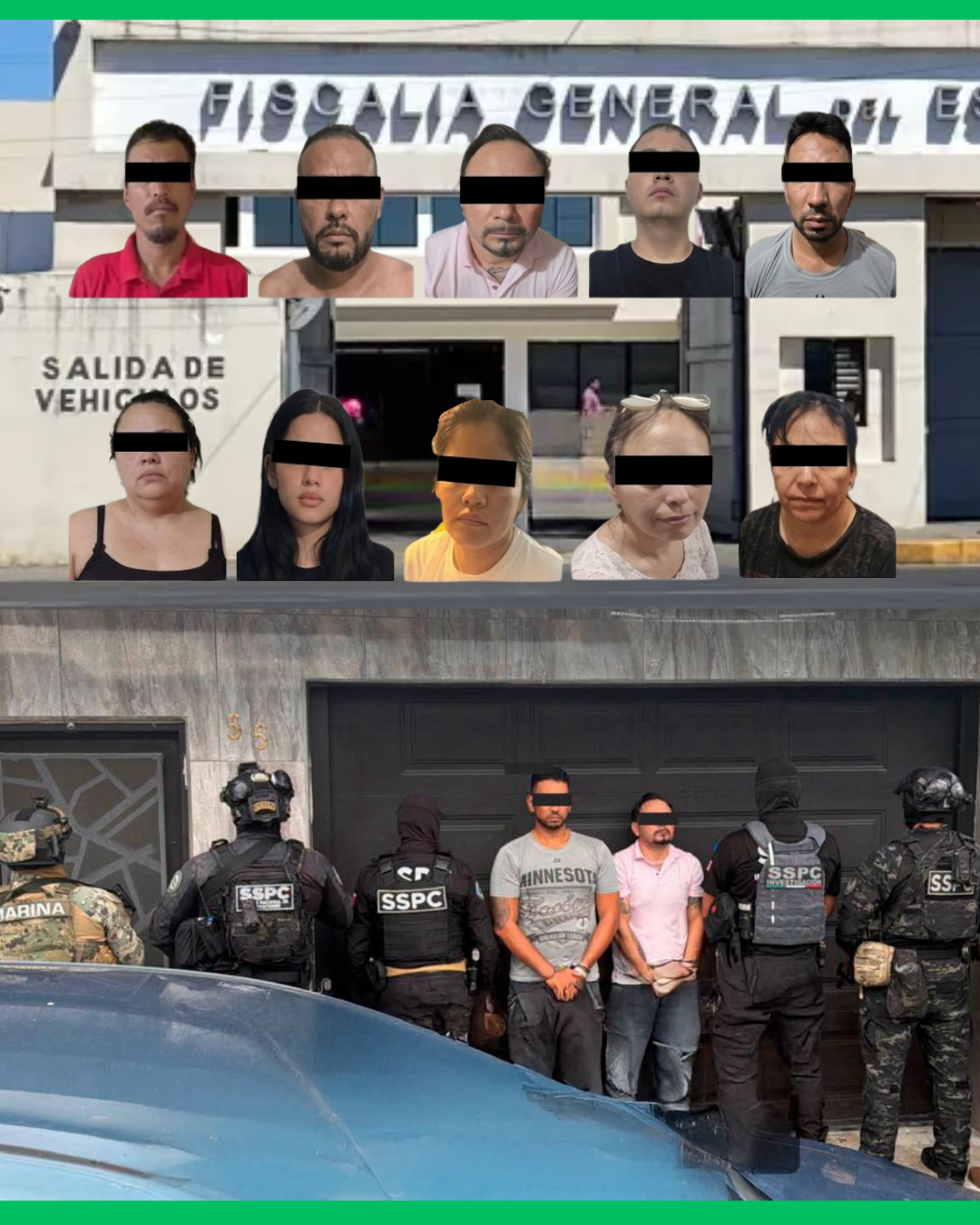 ¡CAEN 10 PRESUNTOS INTEGRANTES DE UN GRUPO DELICTIVO TRAS MEGAOPERATIVO EN NAYARIT!