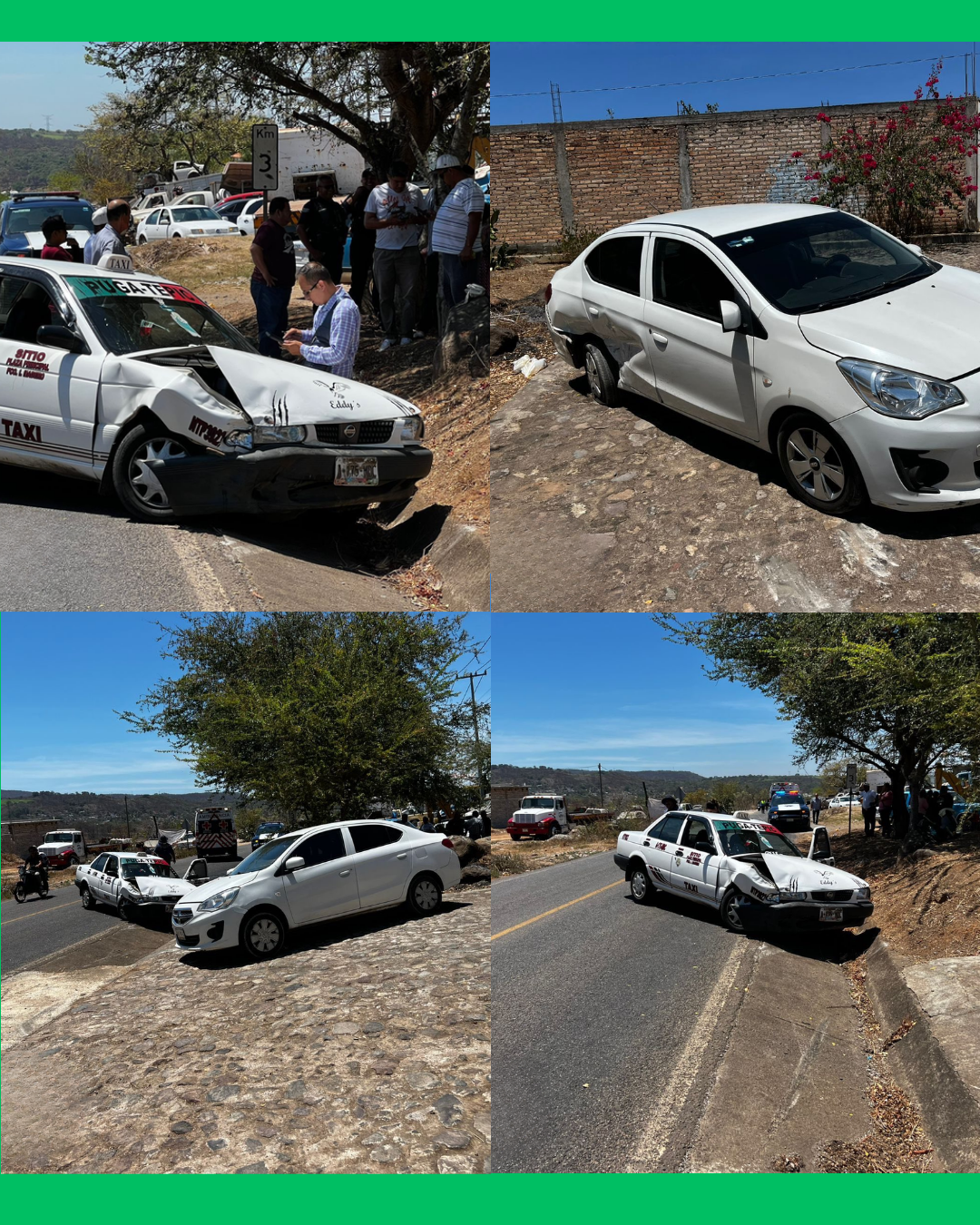 ¡CHOQUE EN LAS CURVAS DEL TAJO! DOS PERSONAS RESULTAN LESIONADAS