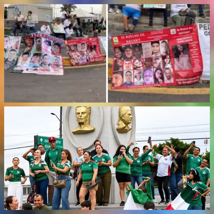 PORQUE NO TODO ES FELICIDAD PARA TODOS: SE APAGA EL FESTEJO EN EL ÁNGEL DE LA INDEPENDENCIA DE TEPIC
