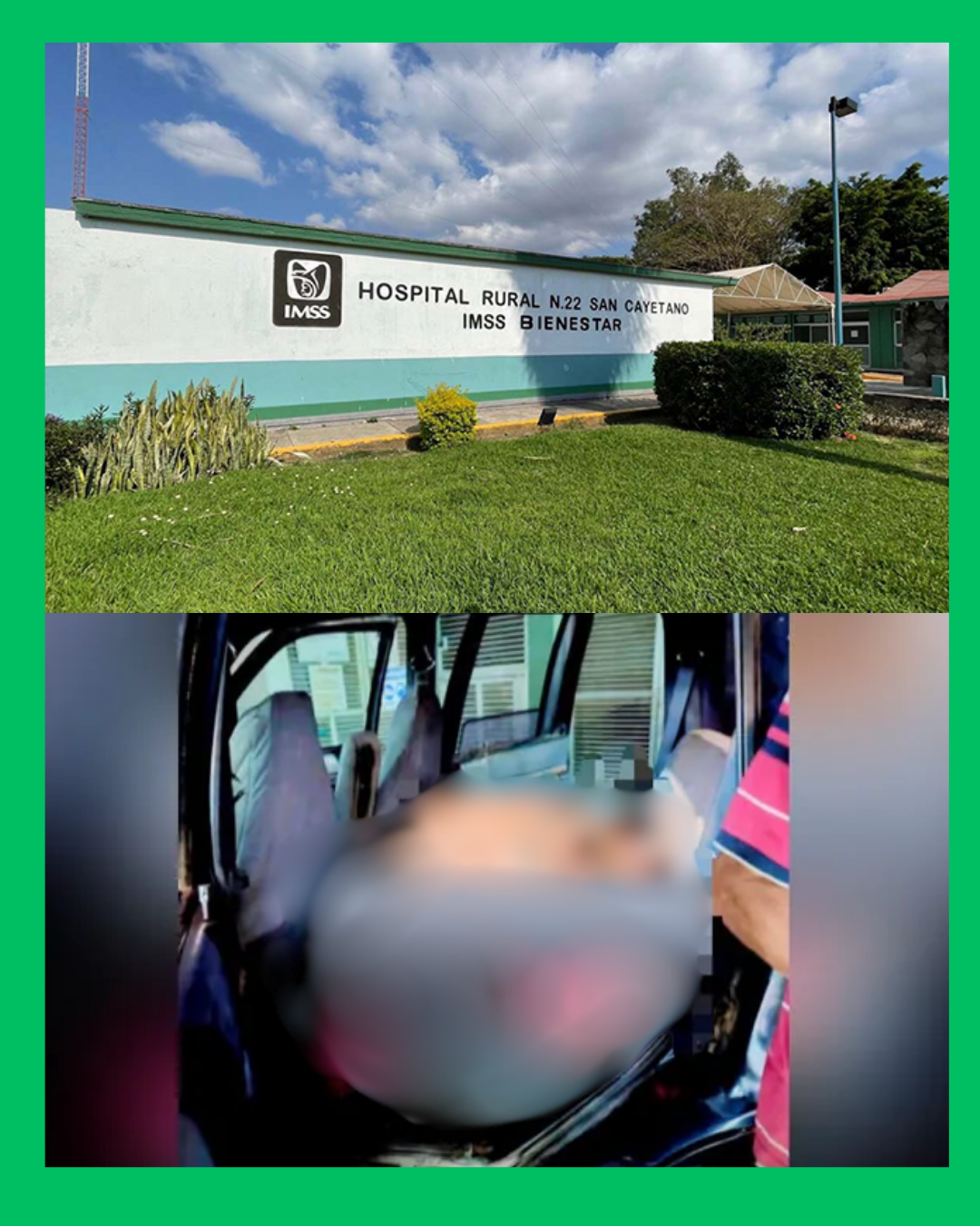 TRAGEDIA EN SAN CAYETANO: JOVEN MU3R3 A LAS AFUERAS DEL IMSS