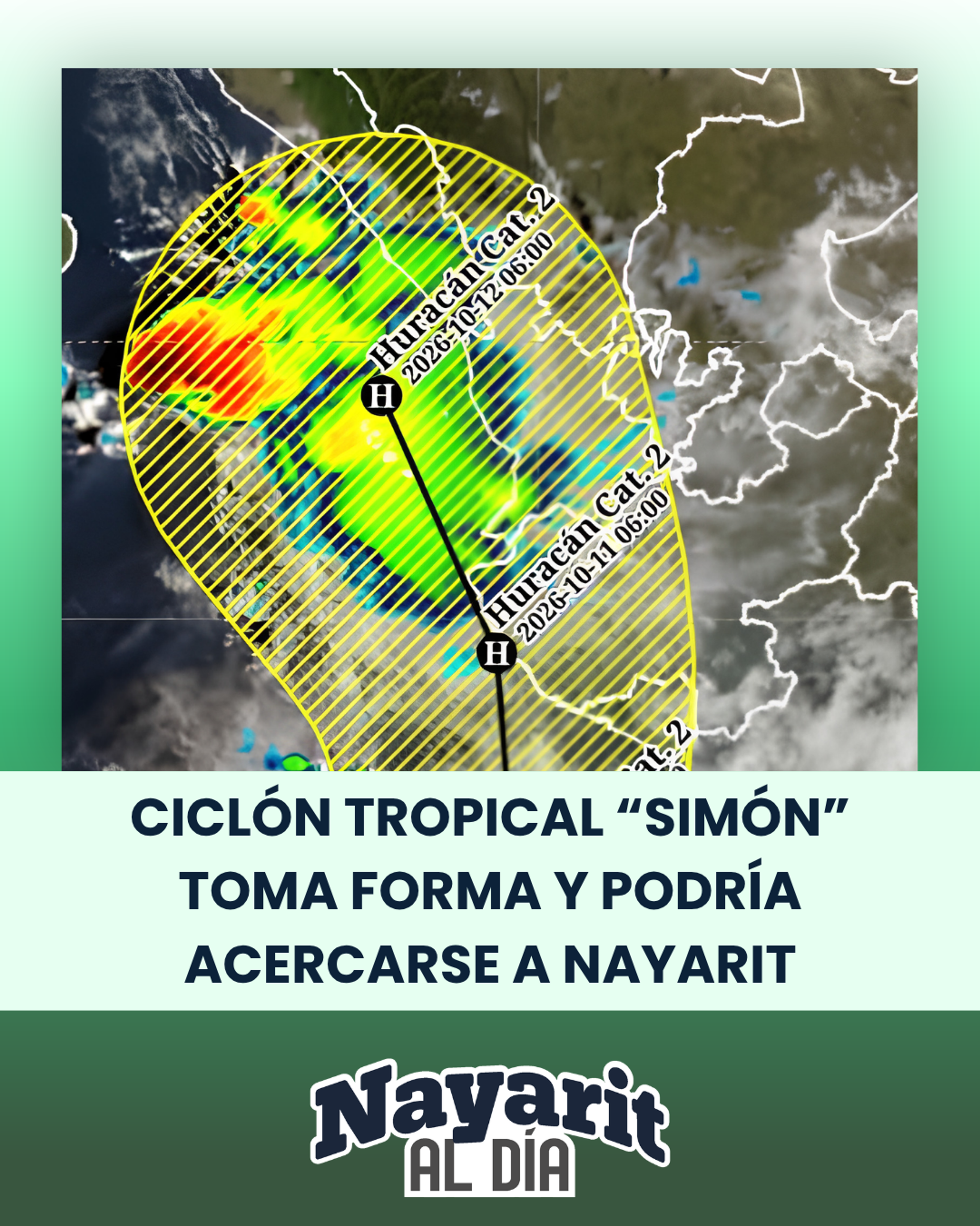 LAS LLUVIAS SEGUIRÁN EN NAYARIT ANTE POSIBLE CICLÓN EN EL PACÍFICO