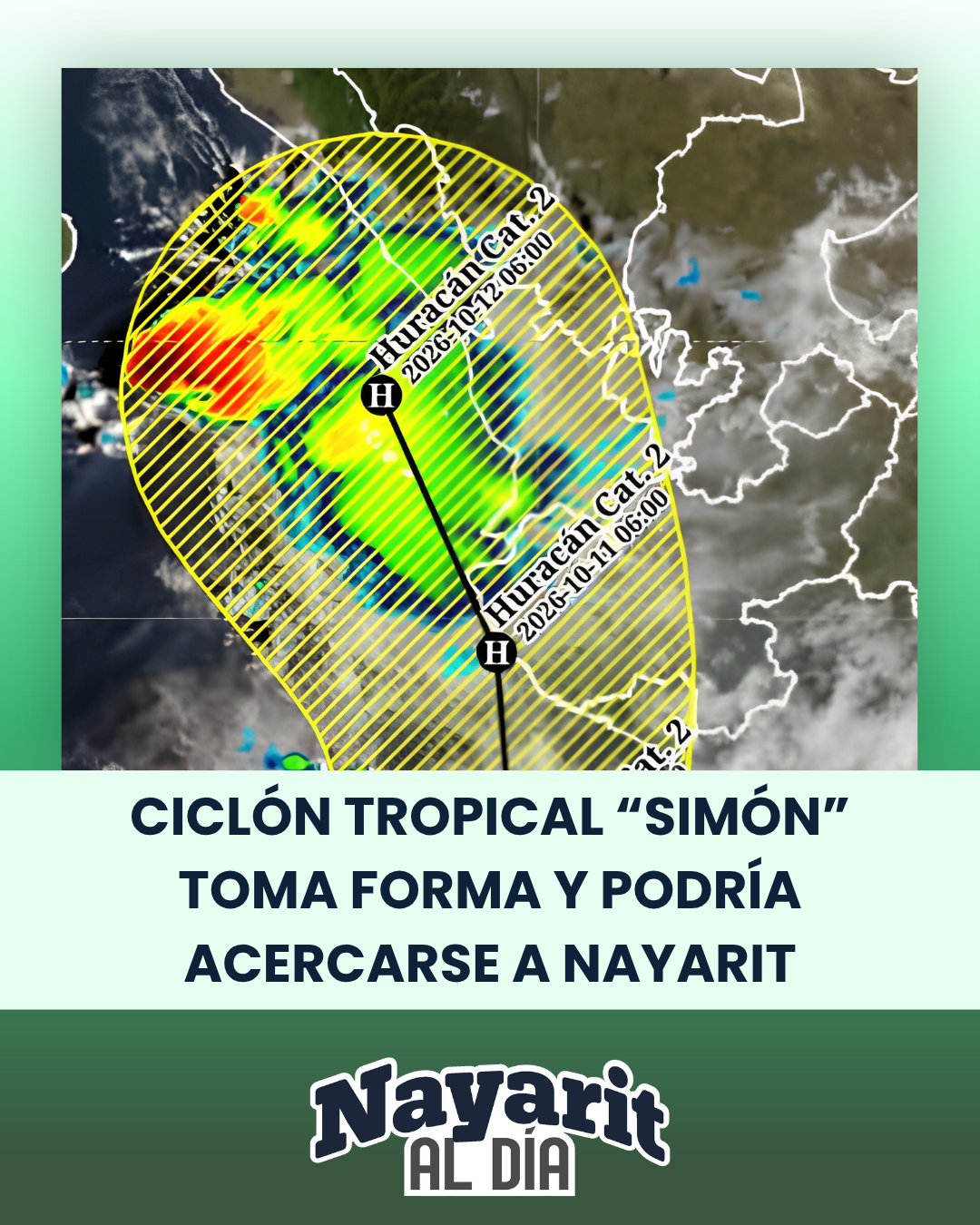 LAS LLUVIAS SEGUIRÁN EN NAYARIT ANTE POSIBLE CICLÓN EN EL PACÍFICO