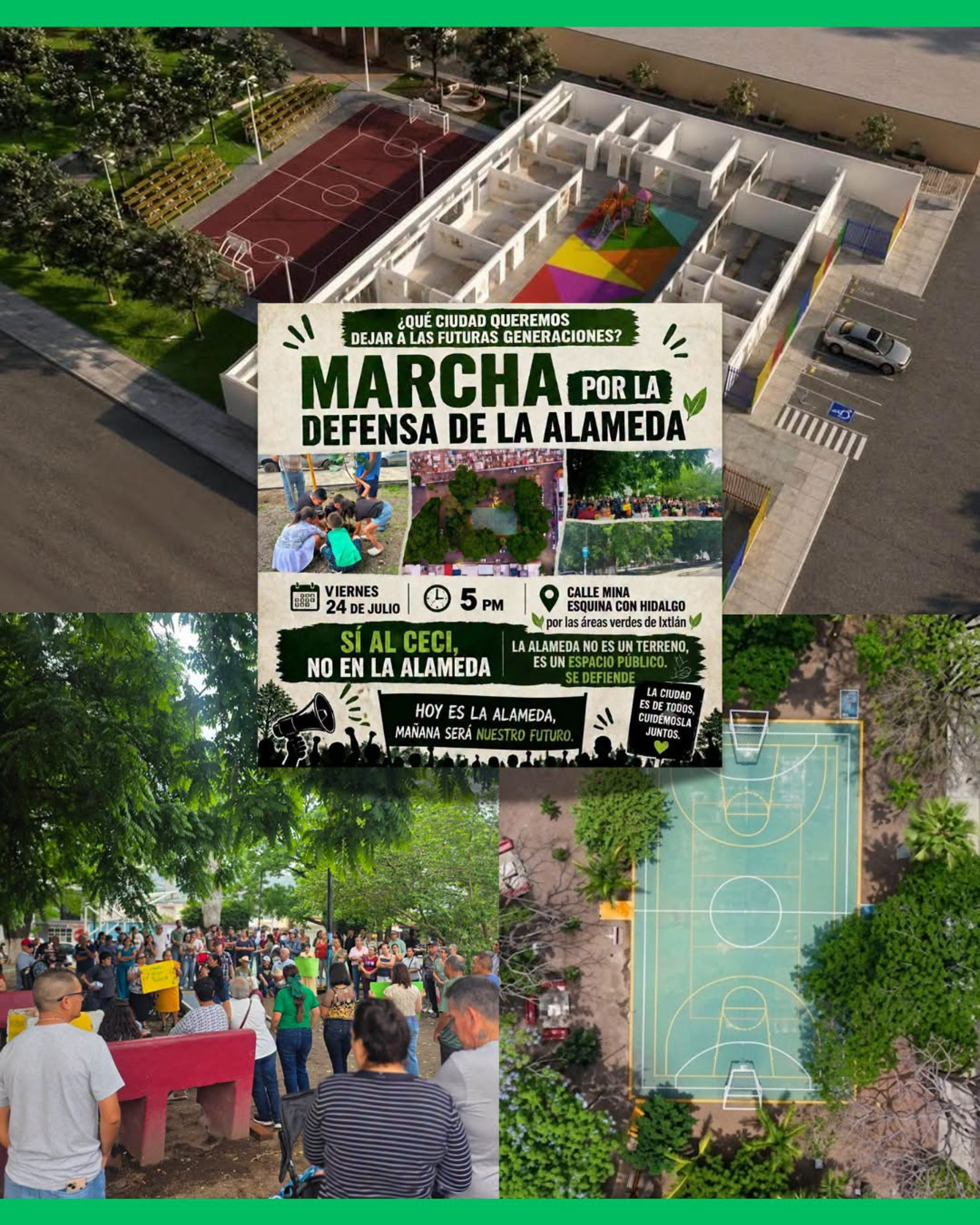  ¡VECINOS DE IXTLÁN DEL RÍO MARCHARÁN PARA DEFENDER LA ALAMEDA! 