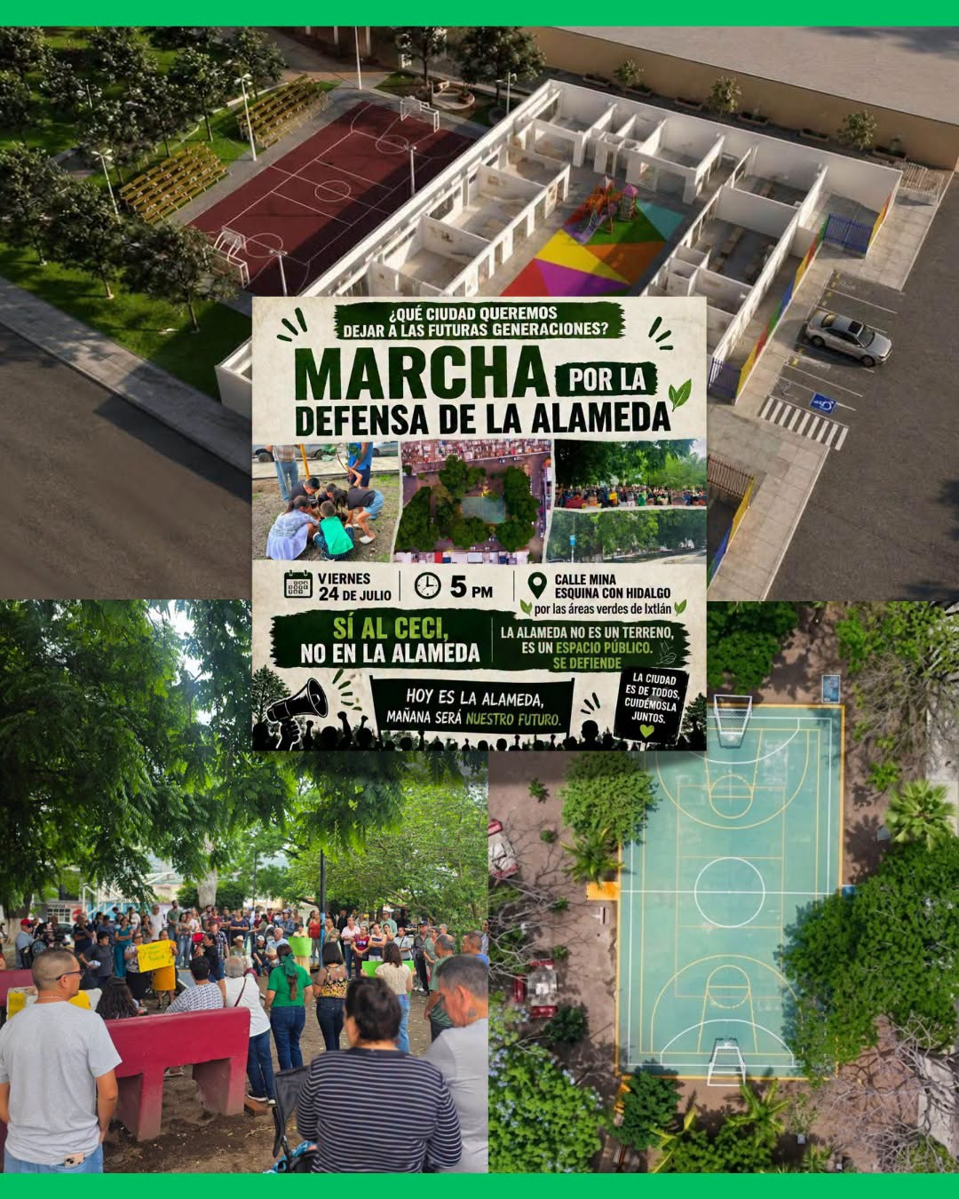 ¡VECINOS DE IXTLÁN DEL RÍO MARCHARÁN PARA DEFENDER LA ALAMEDA!