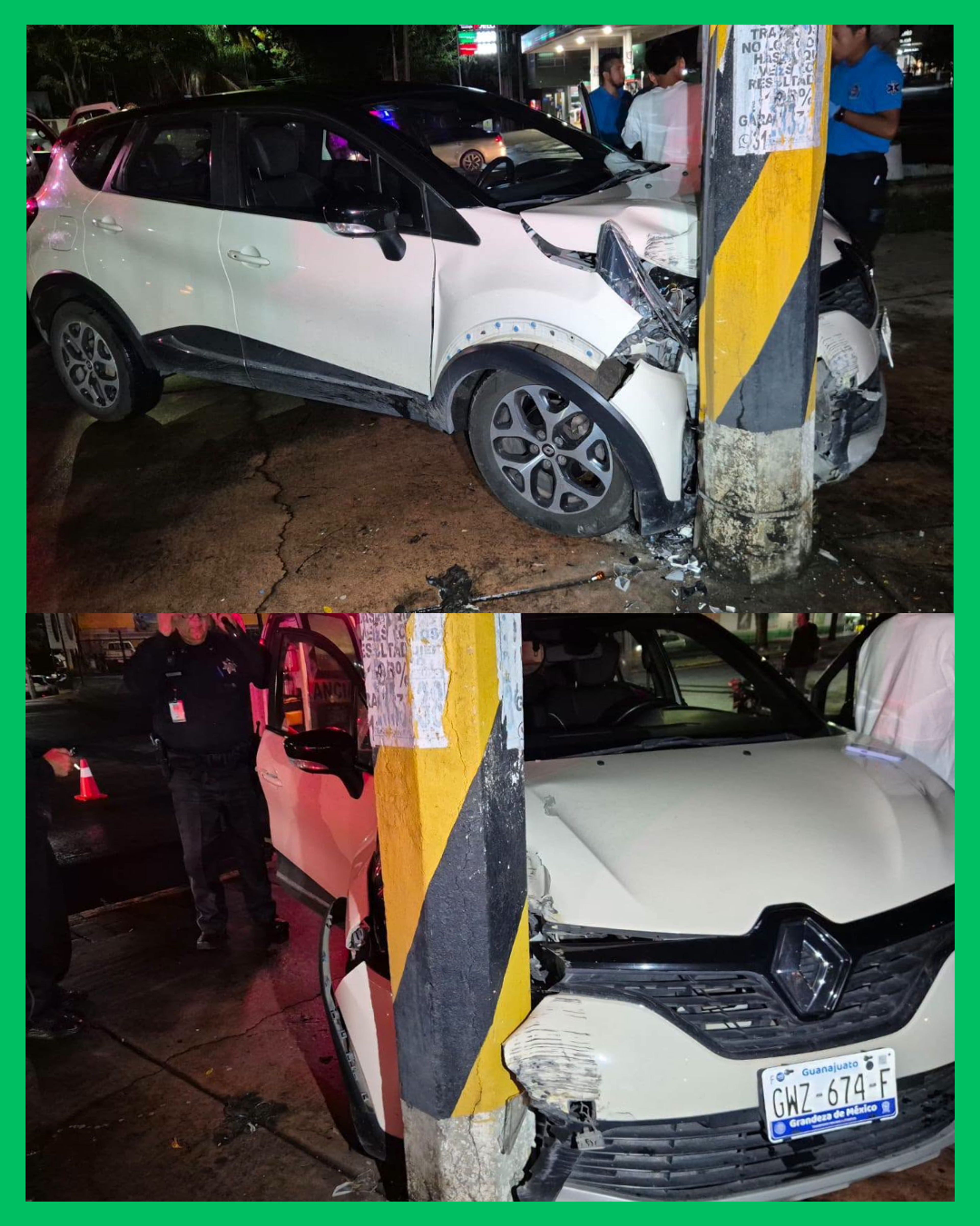 🚨💥 ¡CAMIONETA TERMINA CONTRA UN POSTE EN AV. INSURGENTES!