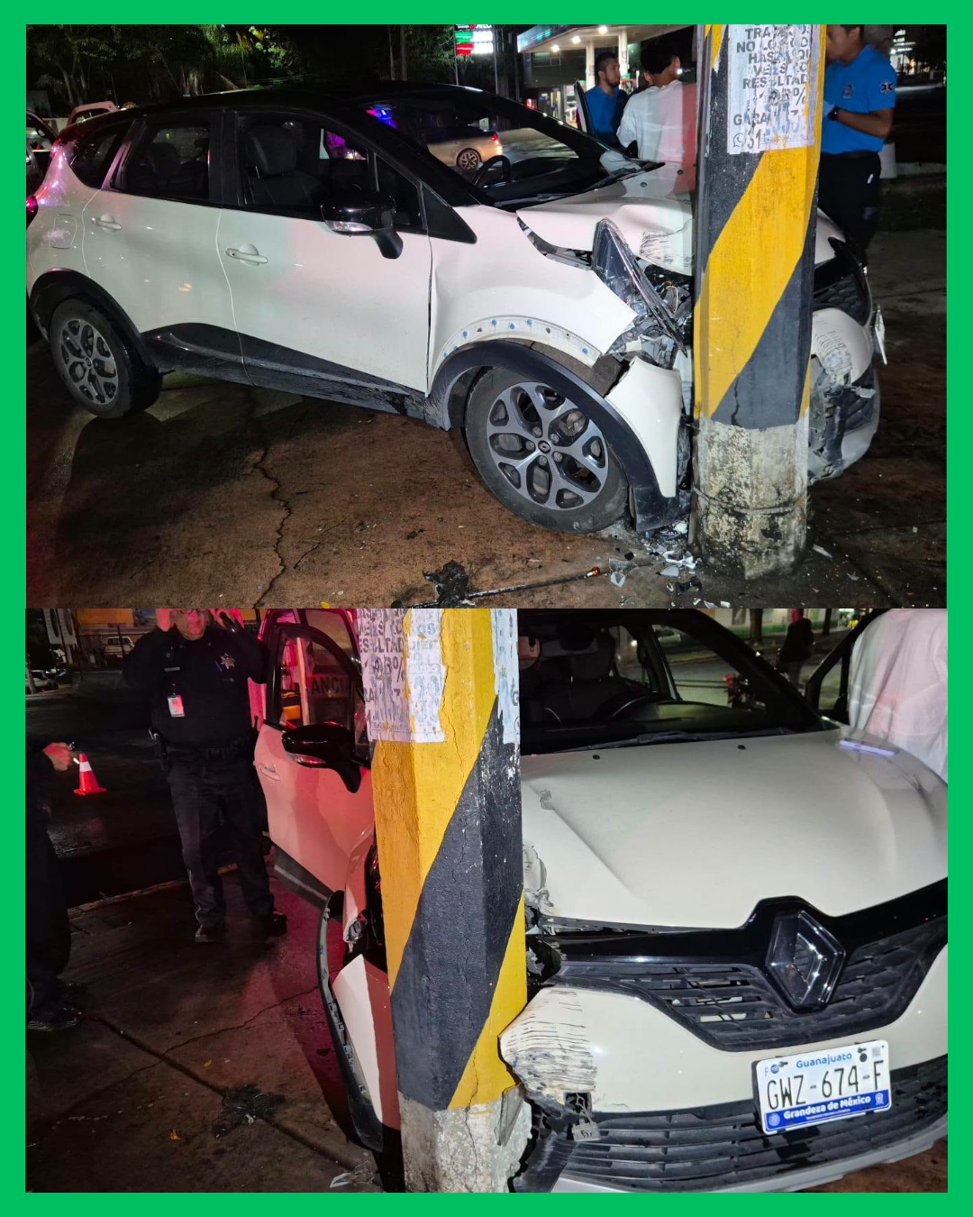 🚨💥 ¡CAMIONETA TERMINA CONTRA UN POSTE EN AV. INSURGENTES!