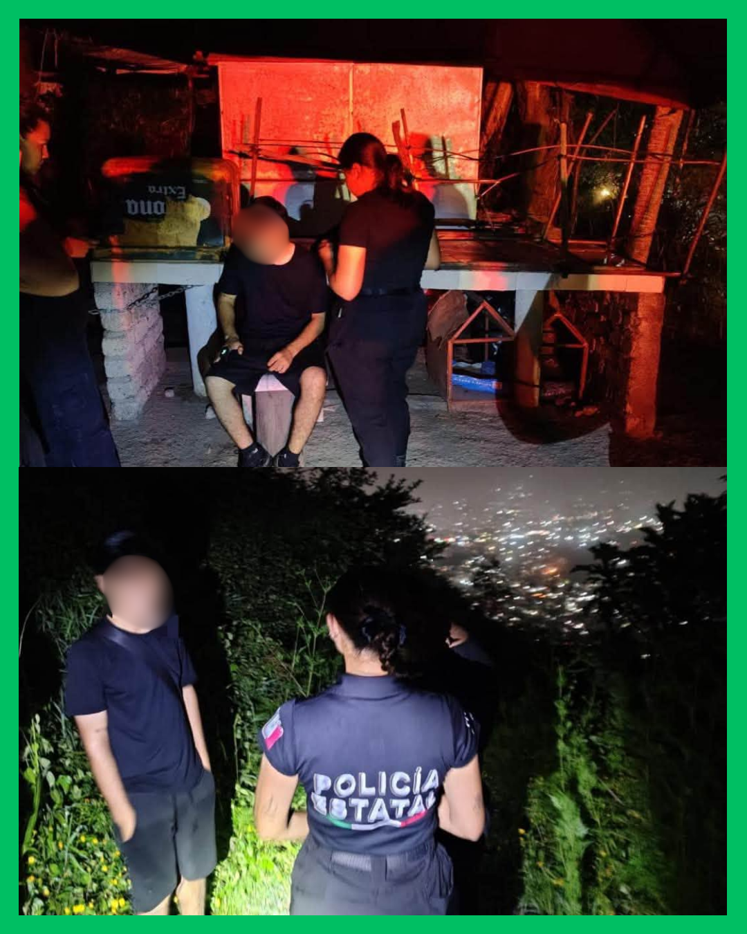RESCATAN A JOVEN QUE SE EXTRAVIÓ EN EL CERRO DE SAN JUAN, EN TEPIC