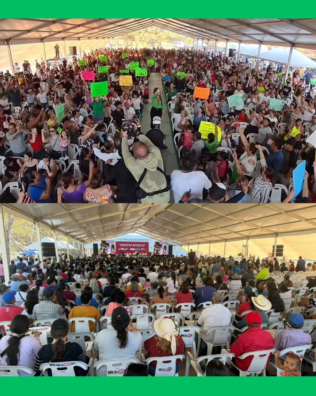 JASMÍN BUGARÍN SE REÚNE CON CIENTOS DE PERSONAS EN SAN VICENTE, BAHÍA DE BANDERAS