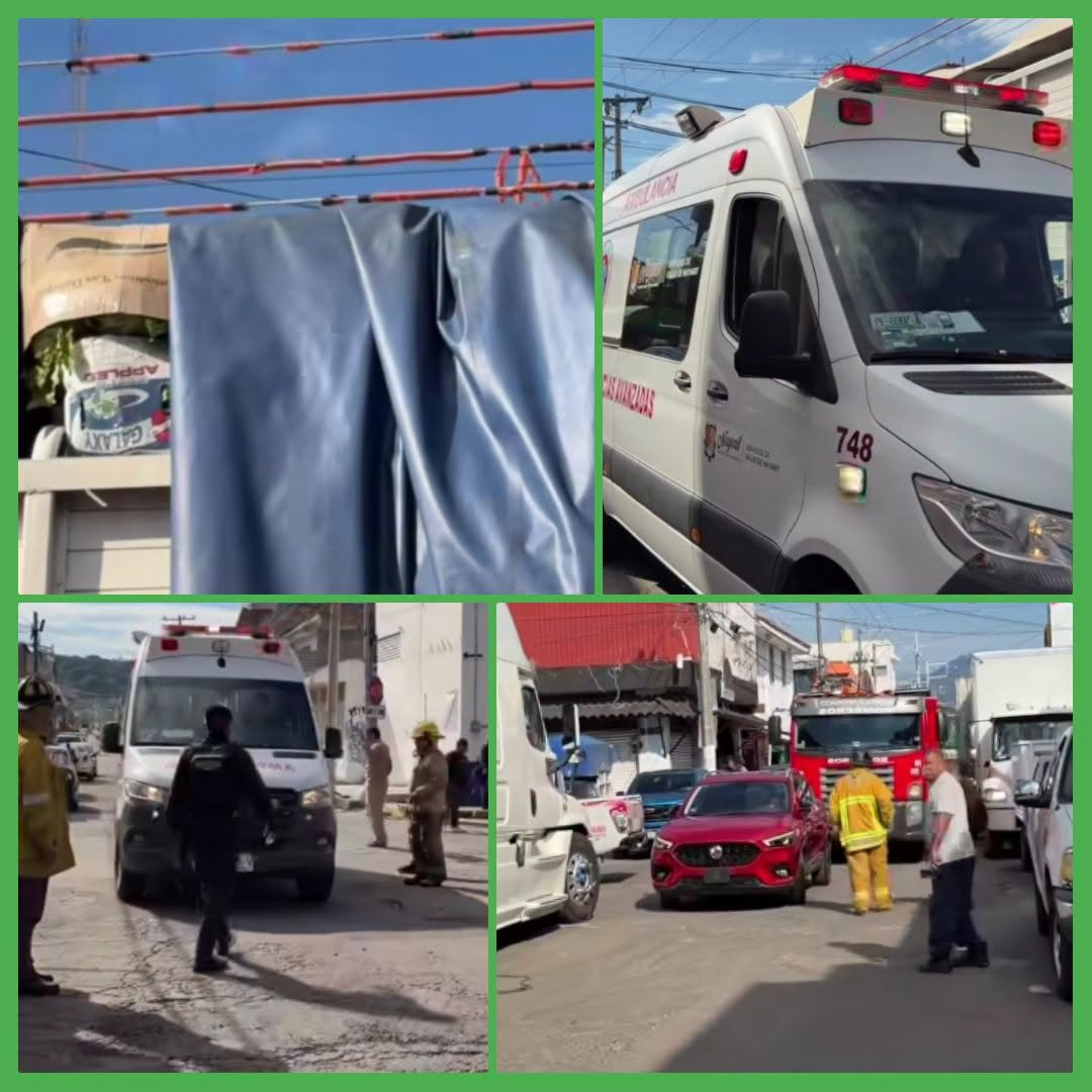 TRABAJADOR DEL MERCADO DE ABASTOS LUCHA POR SU VIDA TRAS SUFRIR DESCARGA ELÉCTRICA EN TEPIC