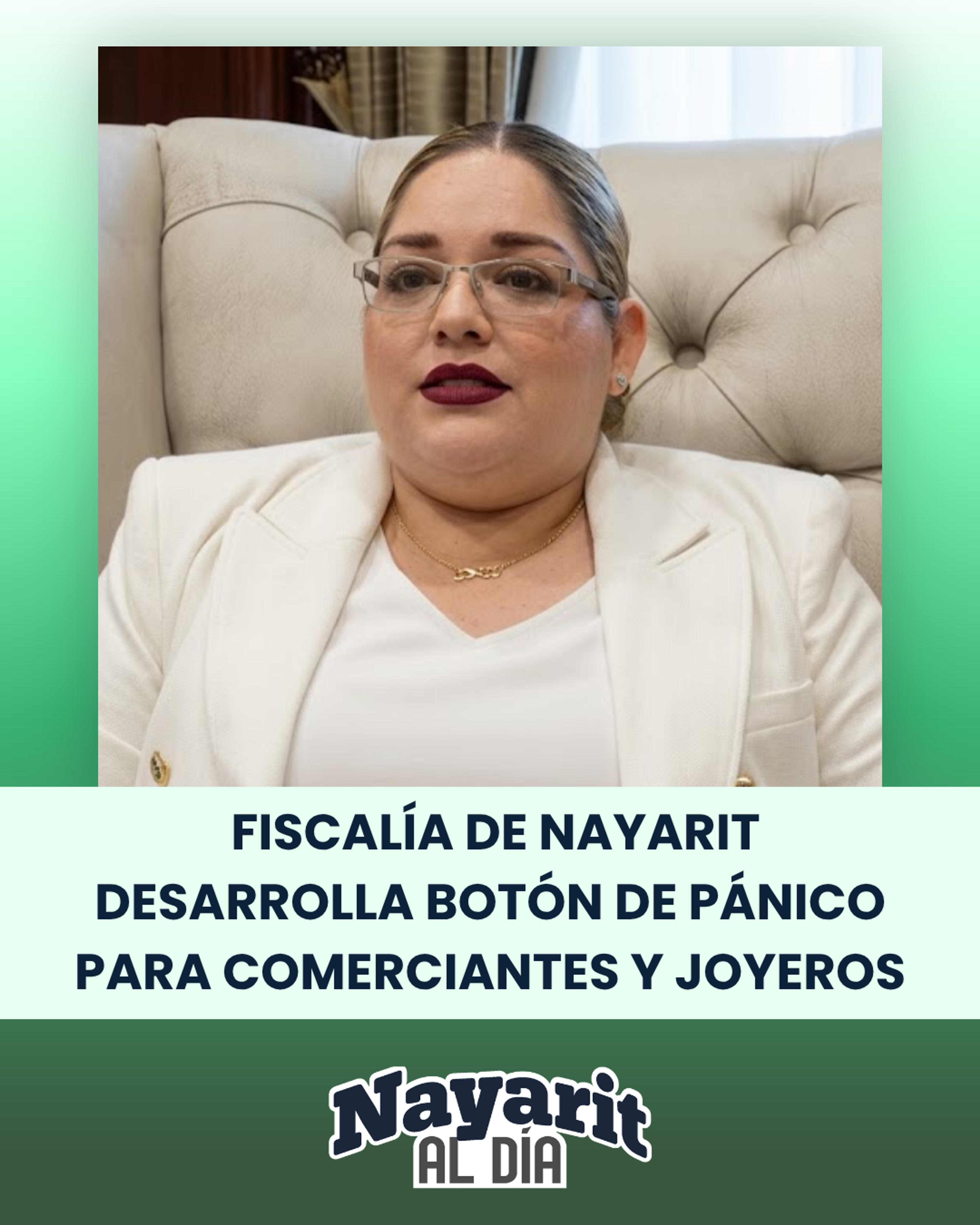  FISCALÍA DE NAYARIT DESARROLLA BOTÓN DE PÁNICO PARA COMERCIANTES Y JOYEROS