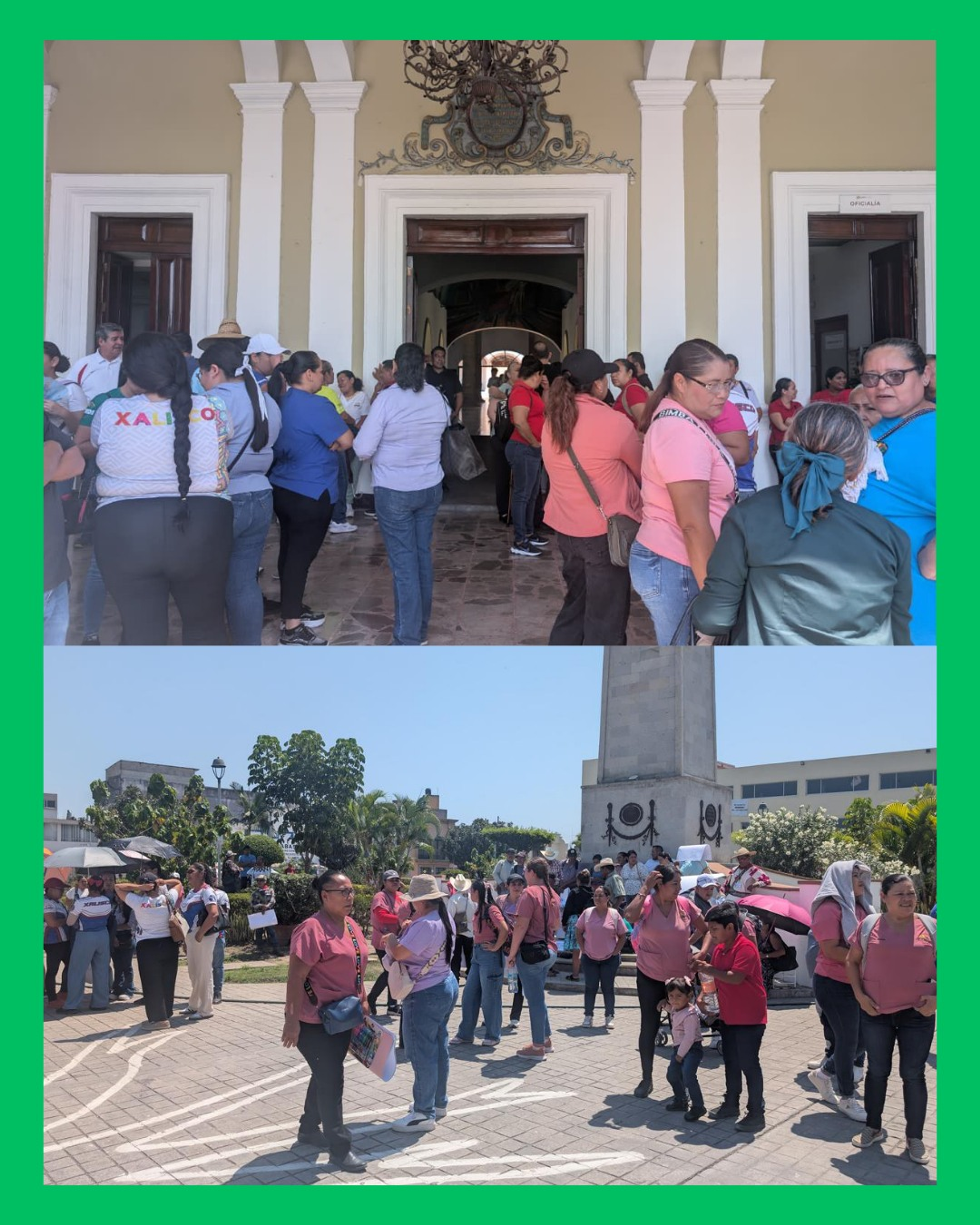  ¡CASI 5 MESES SIN PAGO! TRABAJADORES DE CENDIS PROTESTAN EN PALACIO DE GOBIERNO 