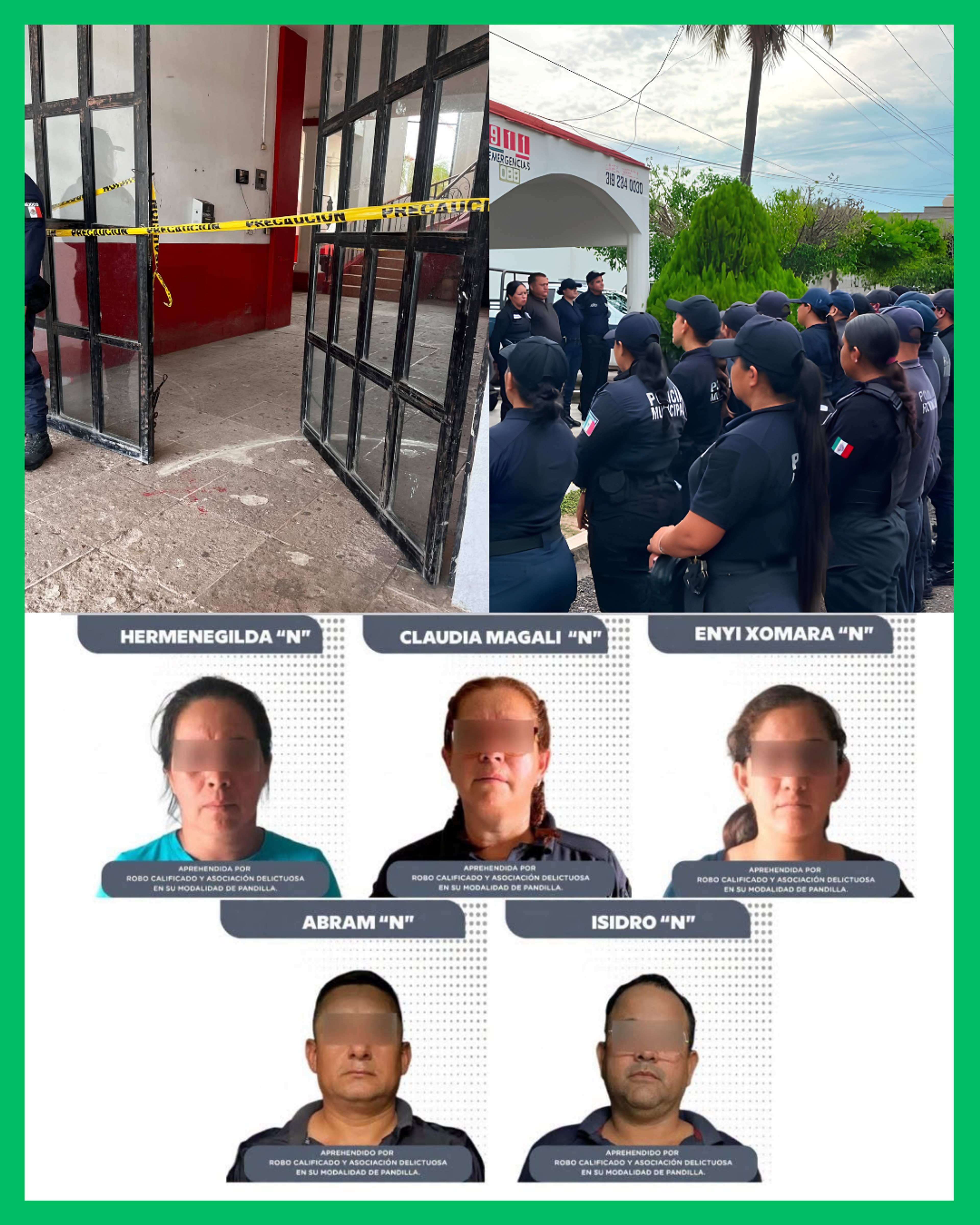 DETIENEN A DIRECTORA DE SEGURIDAD Y 4 POLICÍAS EN ROSAMORADA POR ROBAR MÁS DE 500 MIL PESOS 