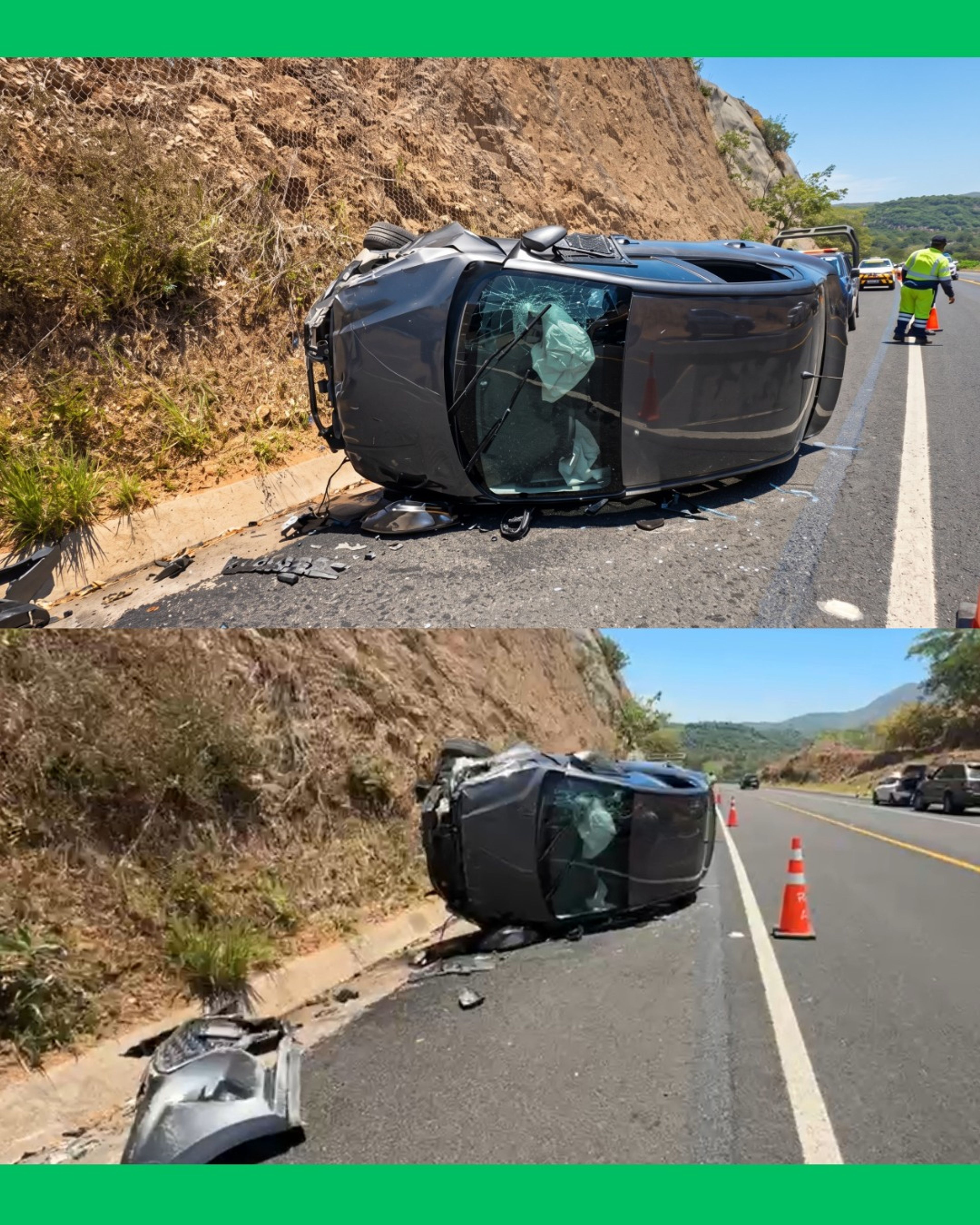 🚨⚠️ VOLCADURA EN LA AUTOPISTA TEPIC–SAN BLAS DEJA DOS MUJERES LESIONADAS