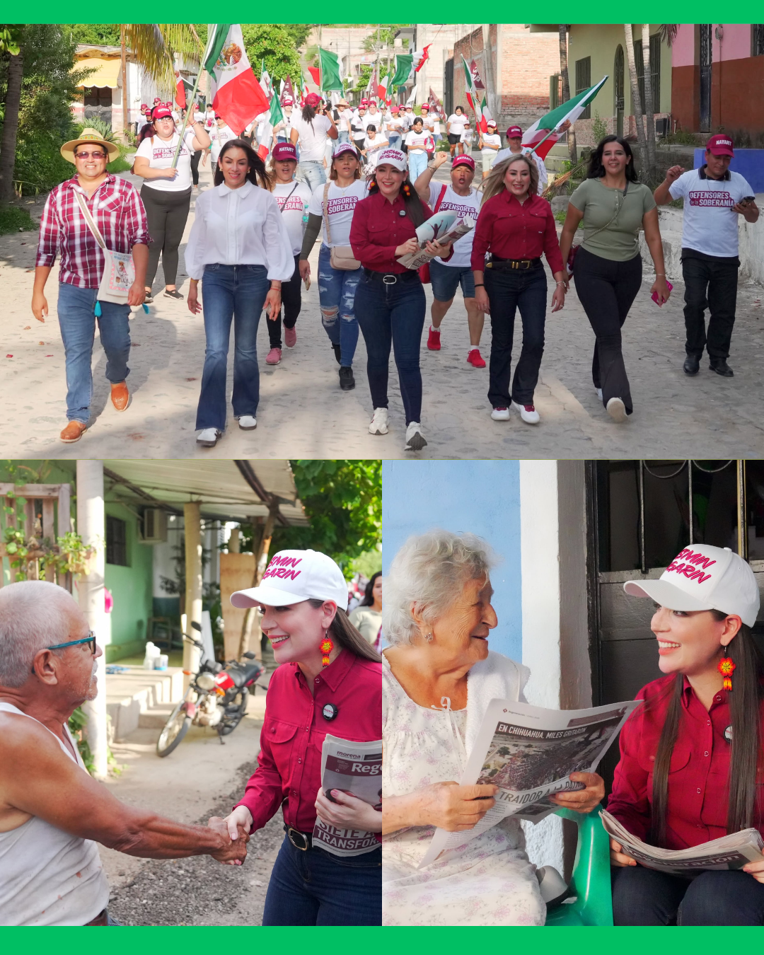 JASMIN BUGARIN RECORRE LAS VARAS Y COMPARTE EL MENSAJE DE LA TRANSFORMACIÓN CASA POR CASA