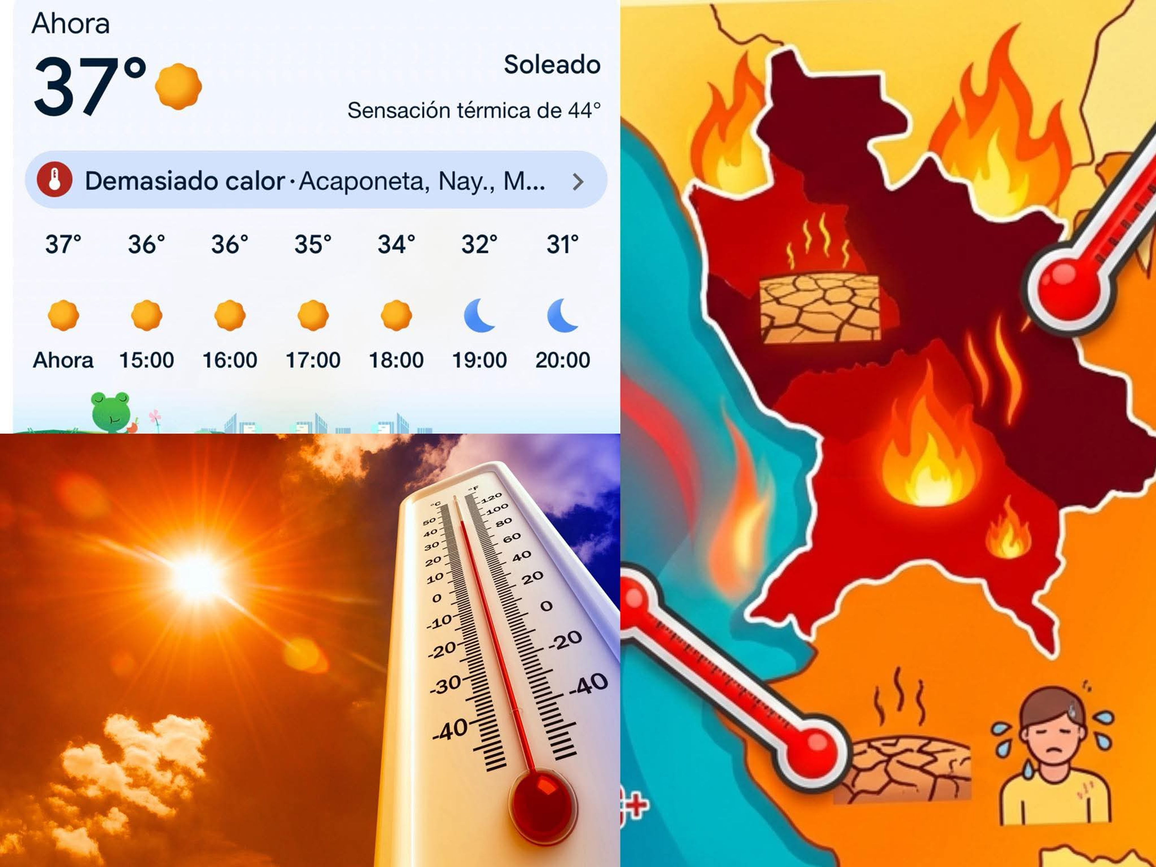 ¡PREOCUPACIÓN POR ALTAS TEMPERATURAS EN NAYARIT