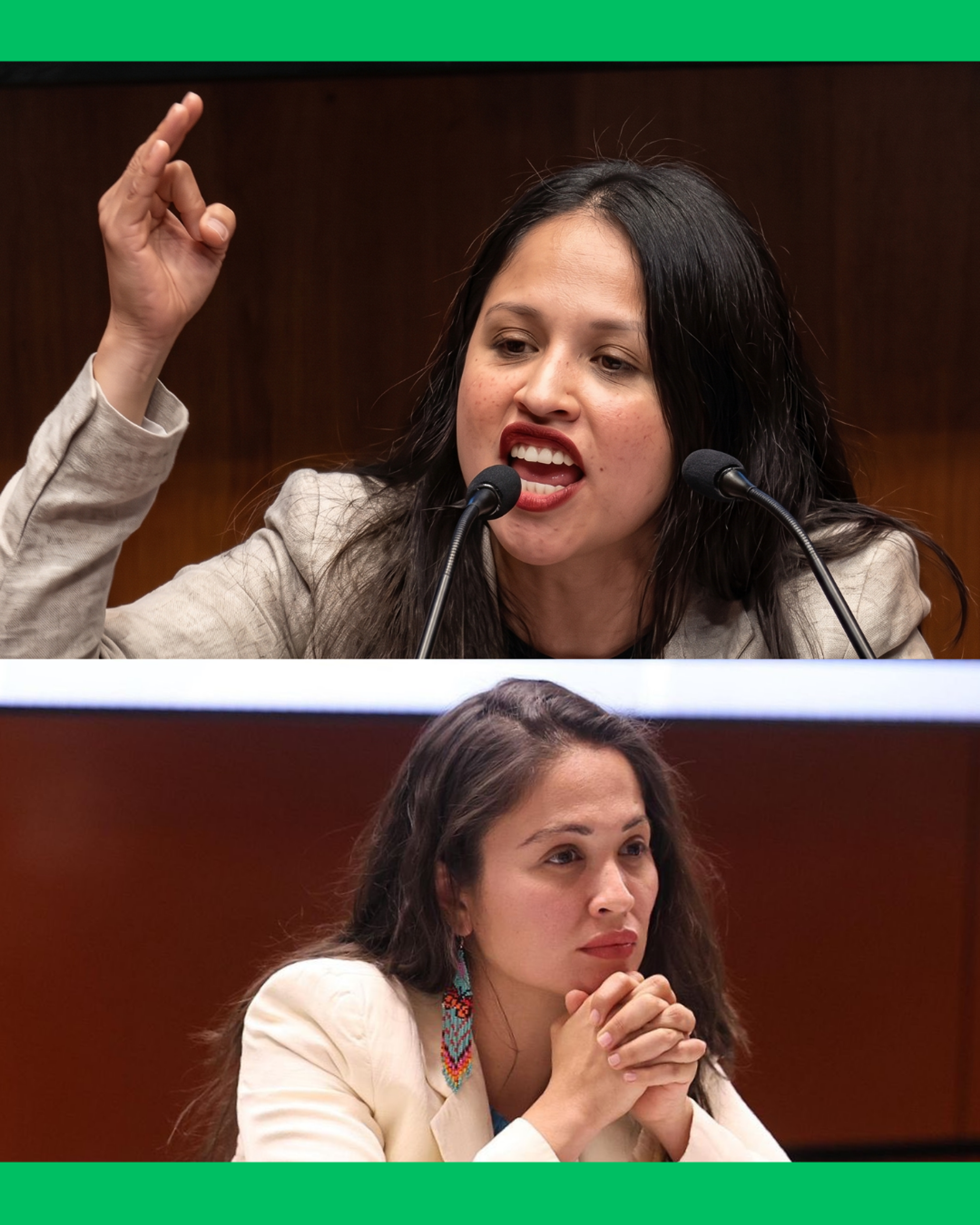 ¡ANDREA NAVARRO EN EL OJO DEL HURACÁN! SU DISCURSO GENERA REACCIONES