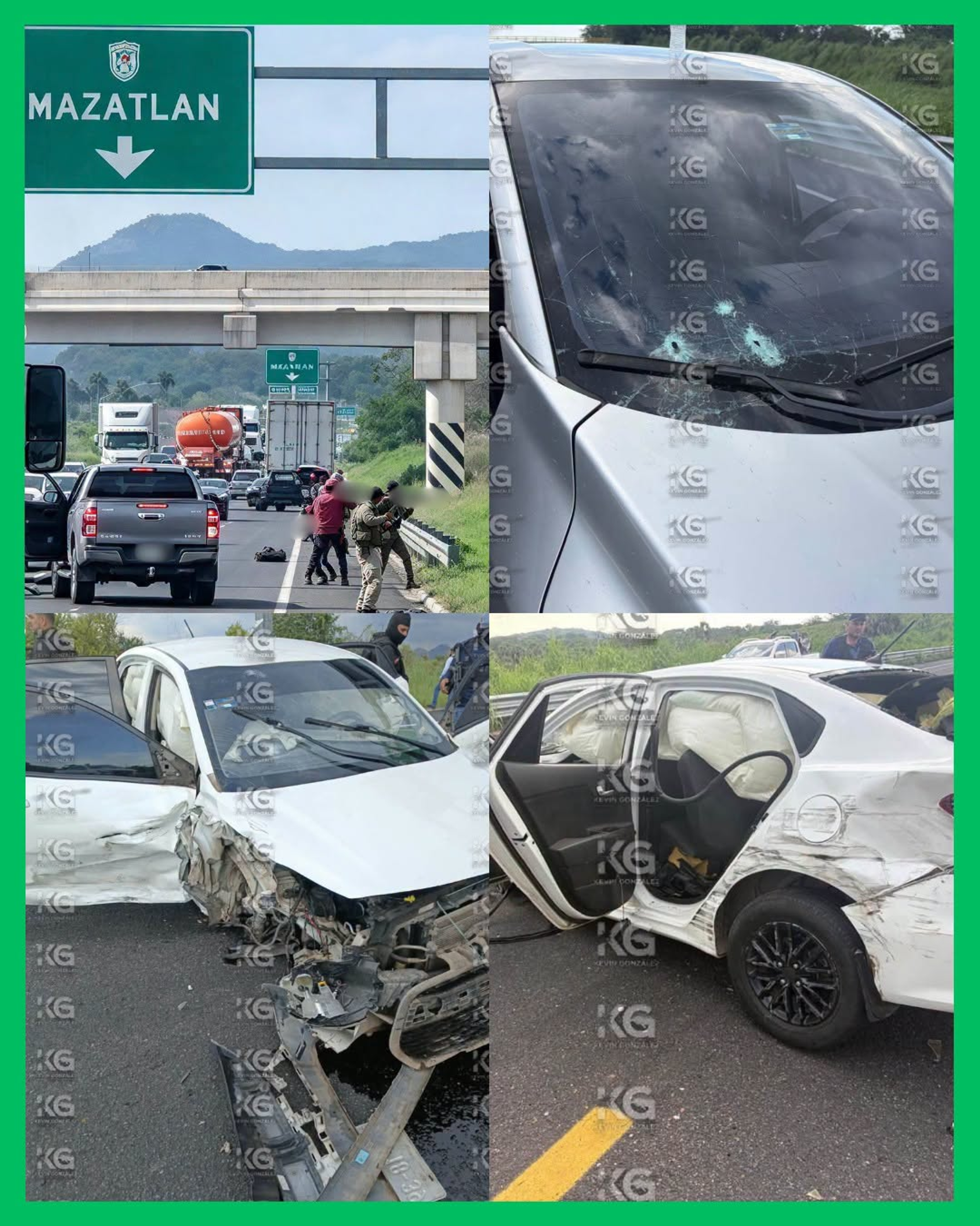 BALACERA EN LA AUTOPISTA TEPIC-MAZATLÁN TRAS CAPTURA DE 8 INTEGRANTES DE UN C4RTEL