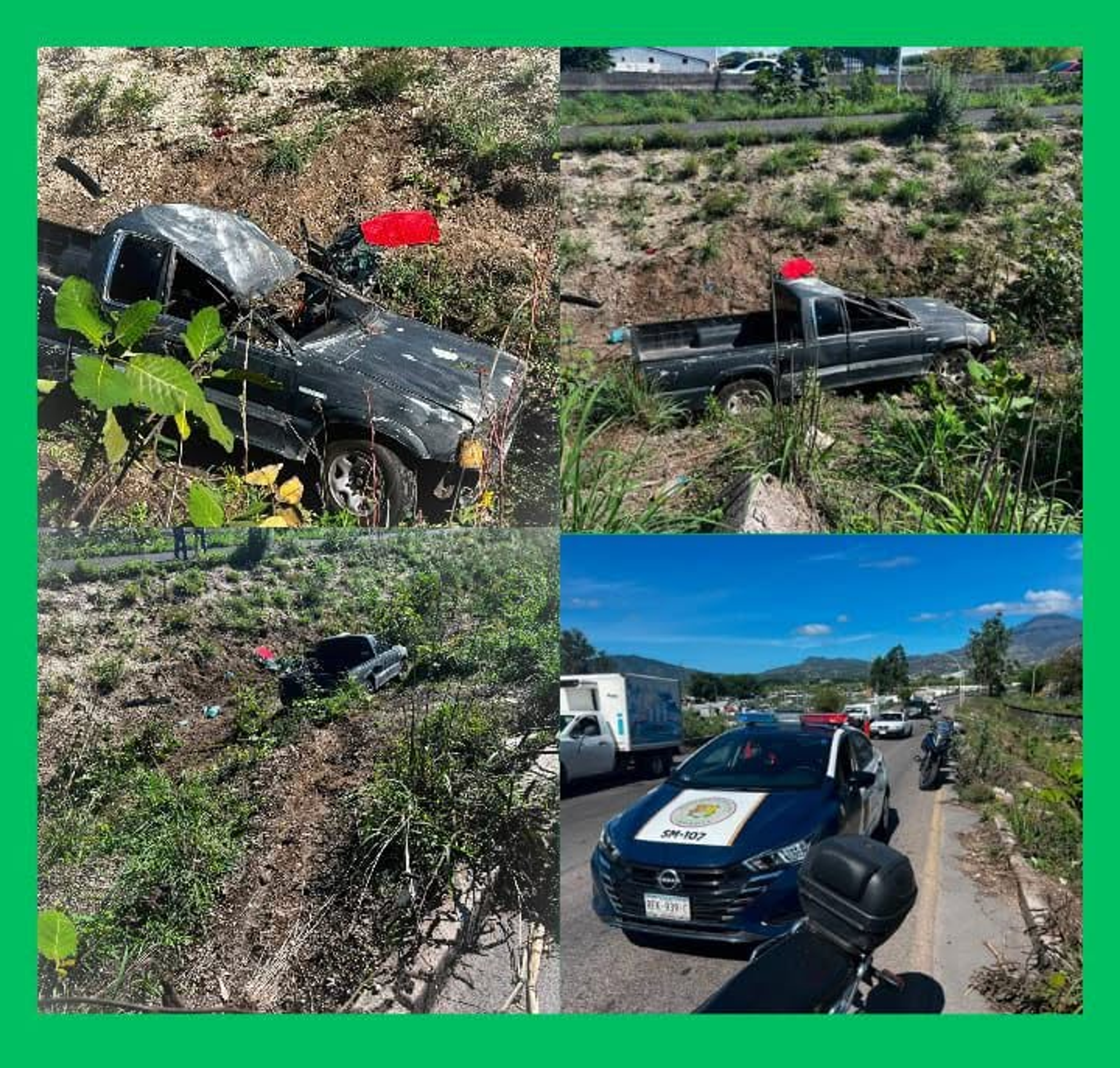 ACCIDENTE EN LIBRAMIENTO CERCA DEL CORRALÓN C1 DEJA A DOS JÓVENES LESIONADOS