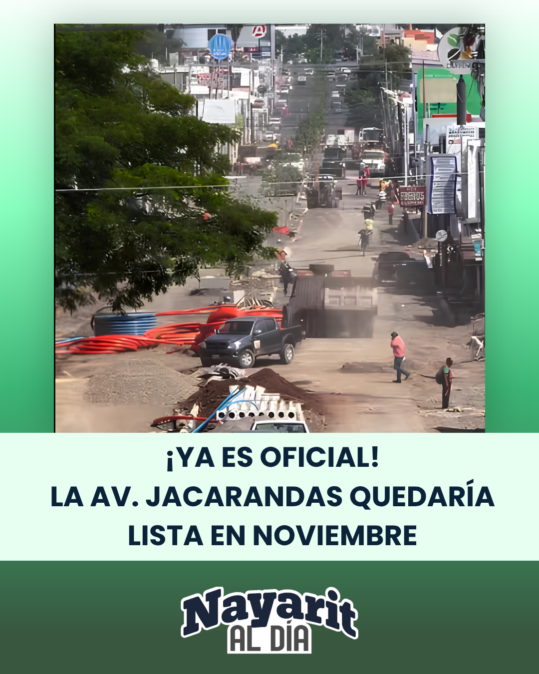 ¡YA ES OFICIAL! LA AV. JACARANDAS QUEDARÍA LISTA EN NOVIEMBRE