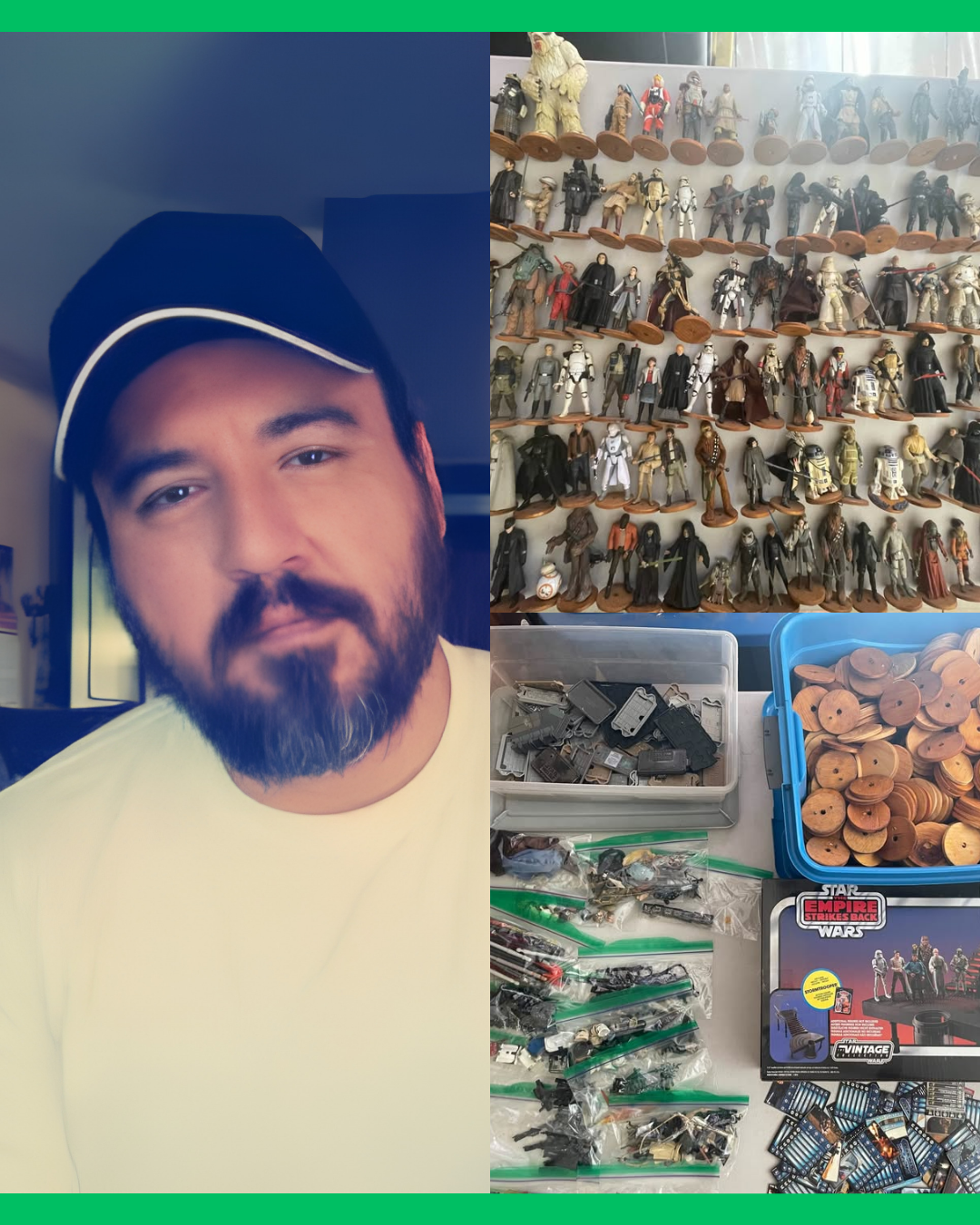 COLECCIONISTA DE TEPIC VENDE SUS FIGURAS DE STAR WARS PARA COSTEAR SU TRATAMIENTO DE CANCER