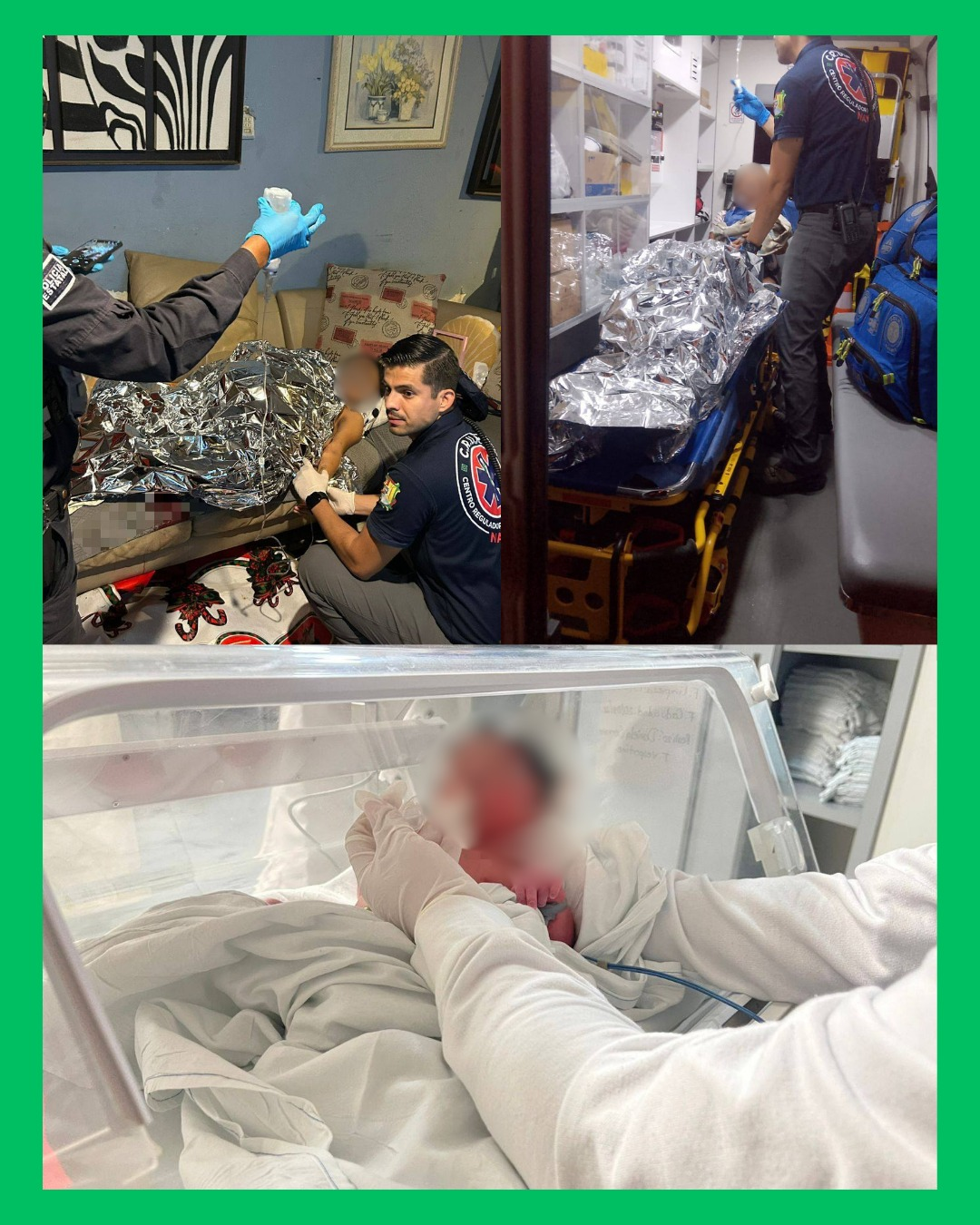 ¡TODO SALIÓ BIEN! BEBÉ NACE EN CASA Y MADRE E HIJO SON TRASLADADOS A HOSPITAL CON ÉXITO, EN TEPIC