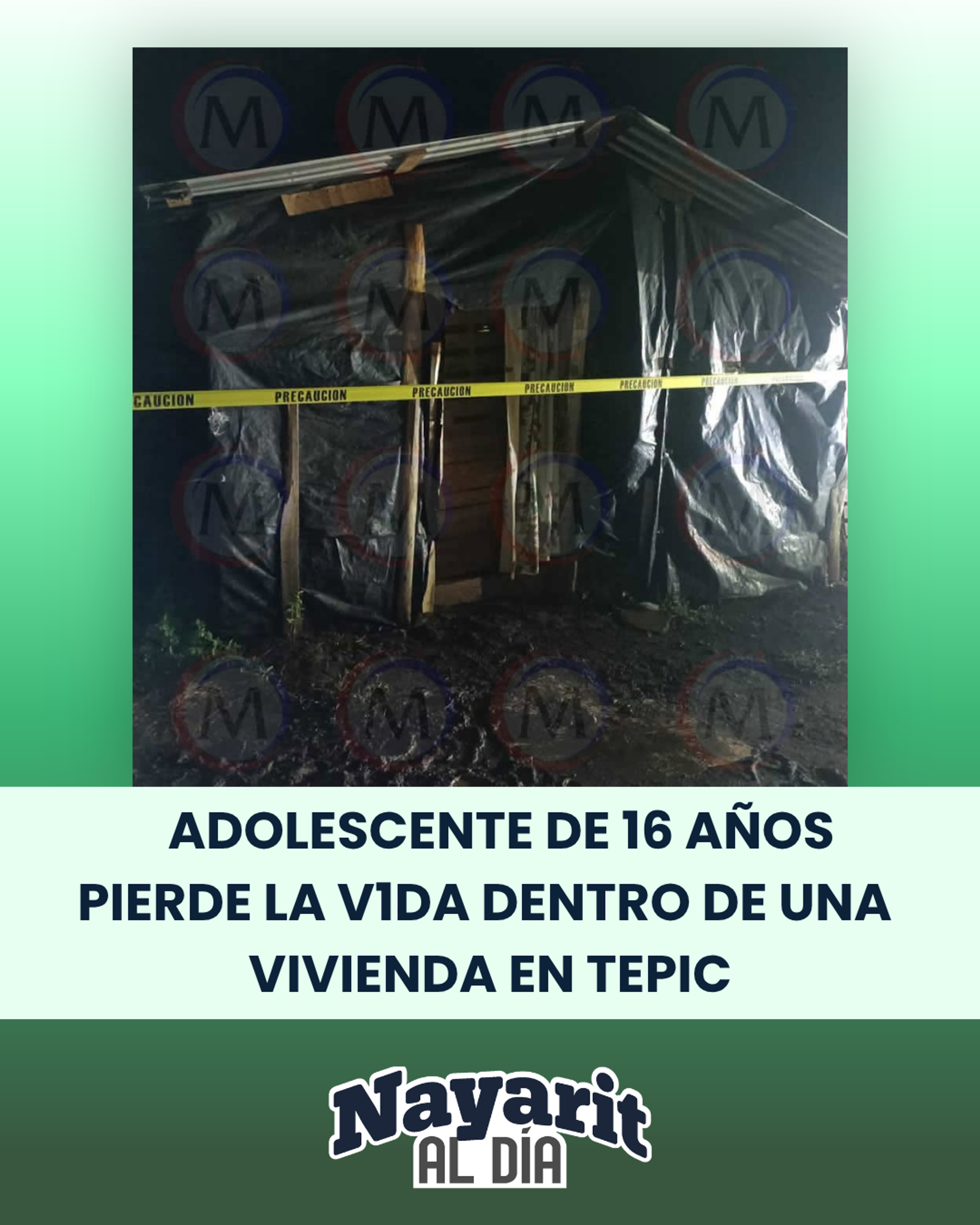 🚨 ADOLESCENTE DE 16 AÑOS PIERDE LA V1DA DENTRO DE UNA VIVIENDA EN TEPIC