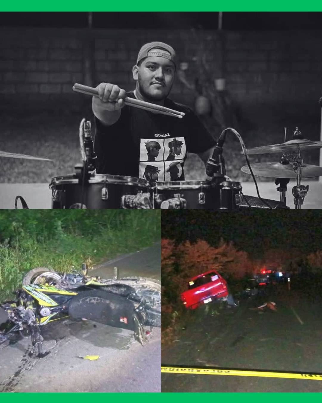 MU3R3 JOVEN MOTOCICLISTA EN CARRETERA DE SANTIAGO IXCUINTLA, NAYARIT