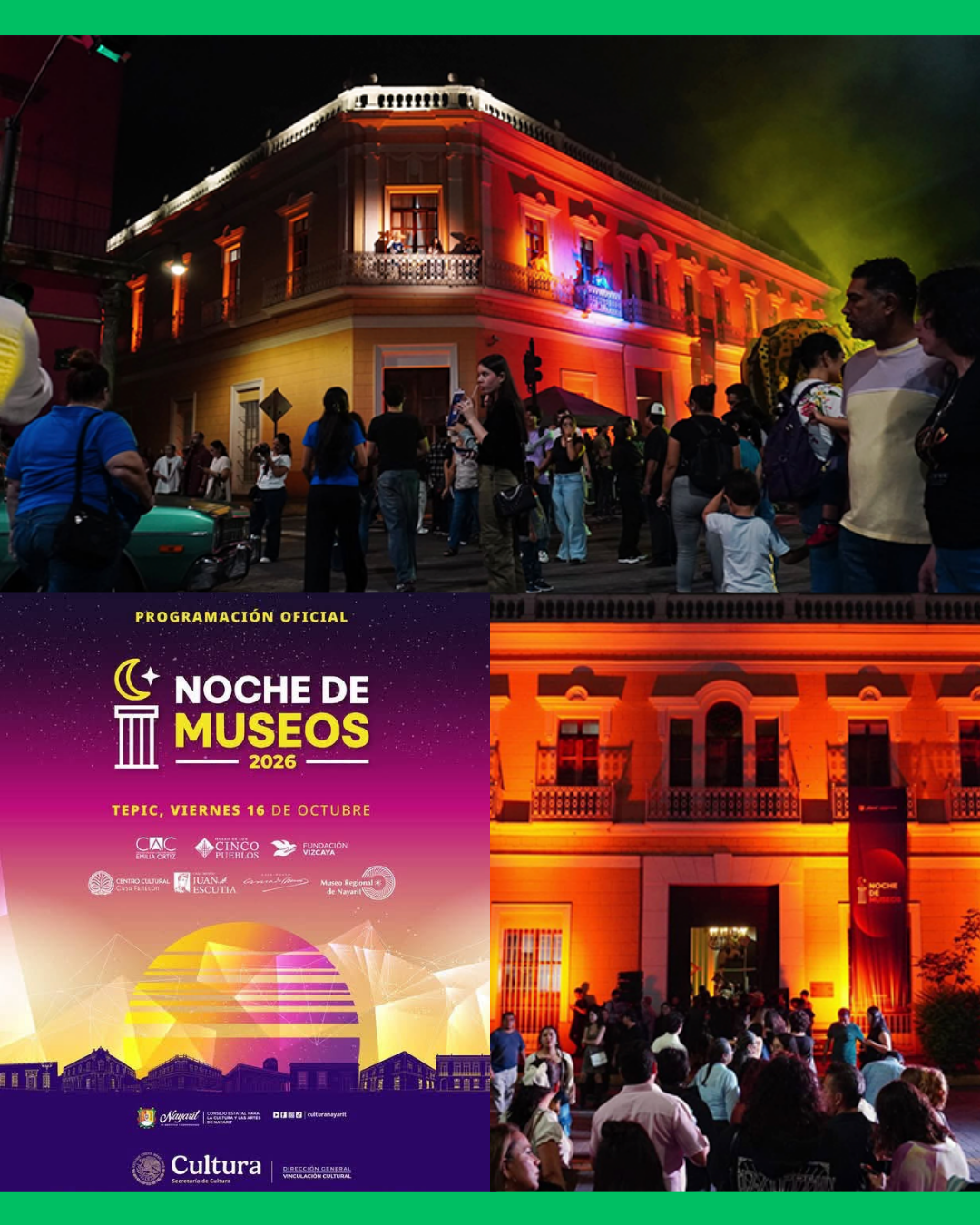 HOY ES LA NOCHE DE MUSEOS EN EL CENTRO DE TEPIC