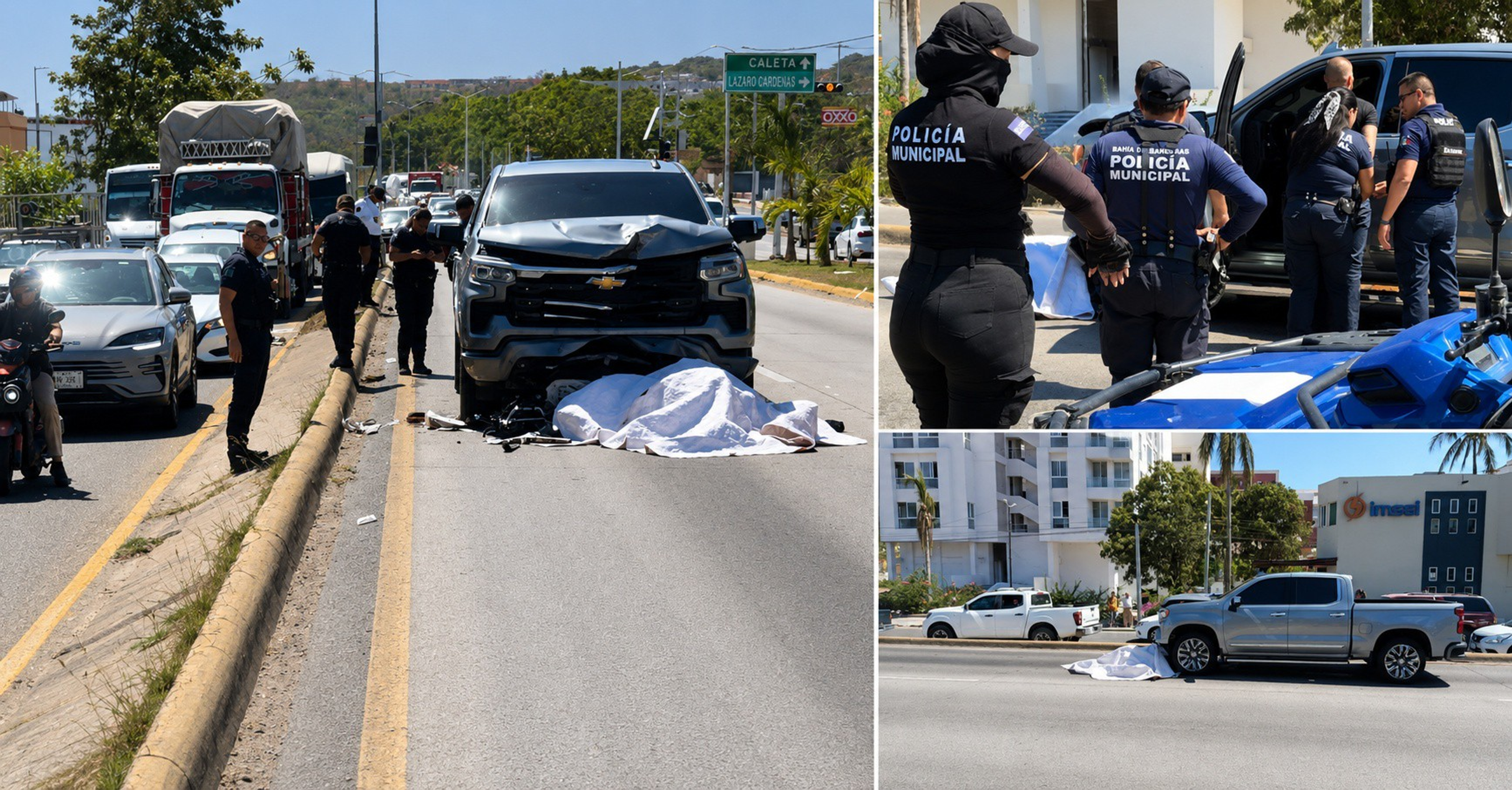 MOTOCICLISTA PIERDE LA VIDA TRAS SER ATROPELLADO EN BAHÍA DE BANDERAS