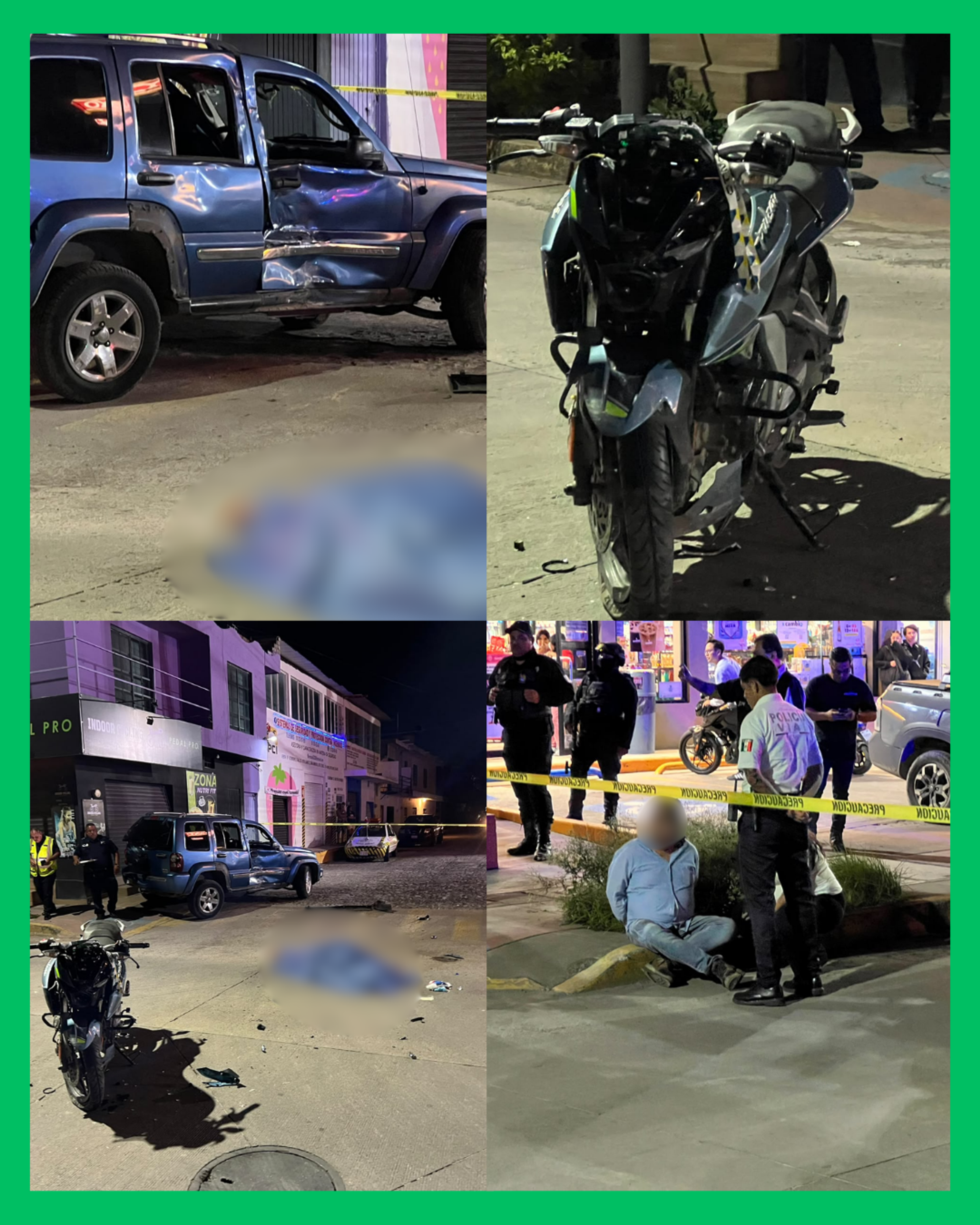  ¡JOVEN PIERDE LA VID4 TRAS FUERTE CHOQUE ENTRE MOTOCICLETA Y CAMIONETA EN TEPIC! 
