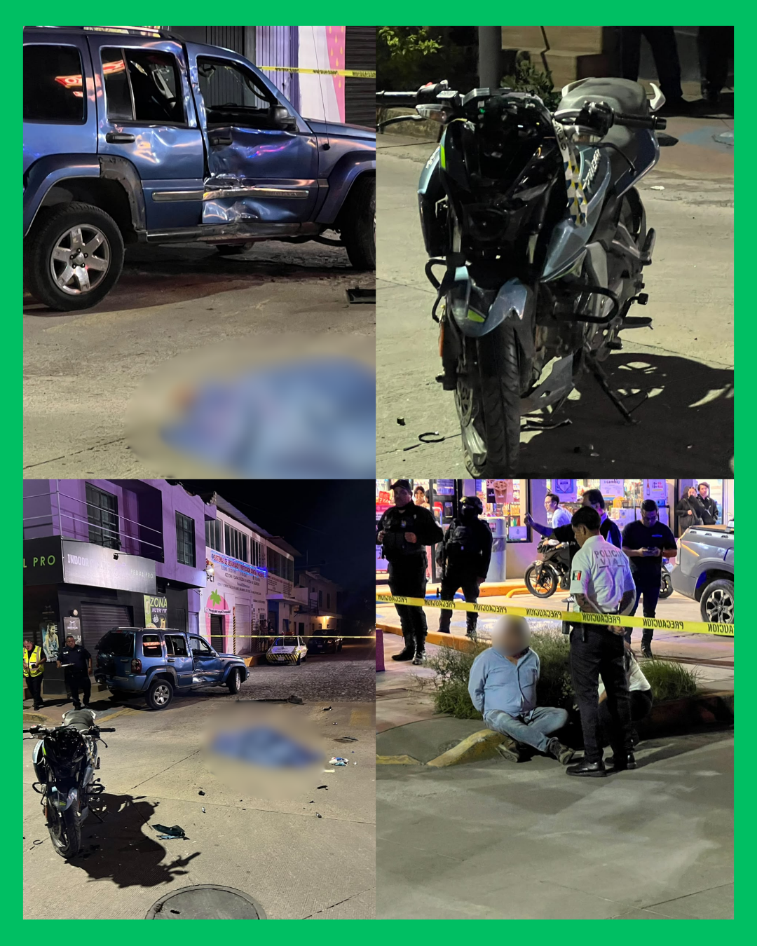 ¡JOVEN PIERDE LA VID4 TRAS FUERTE CHOQUE ENTRE MOTOCICLETA Y CAMIONETA EN TEPIC!