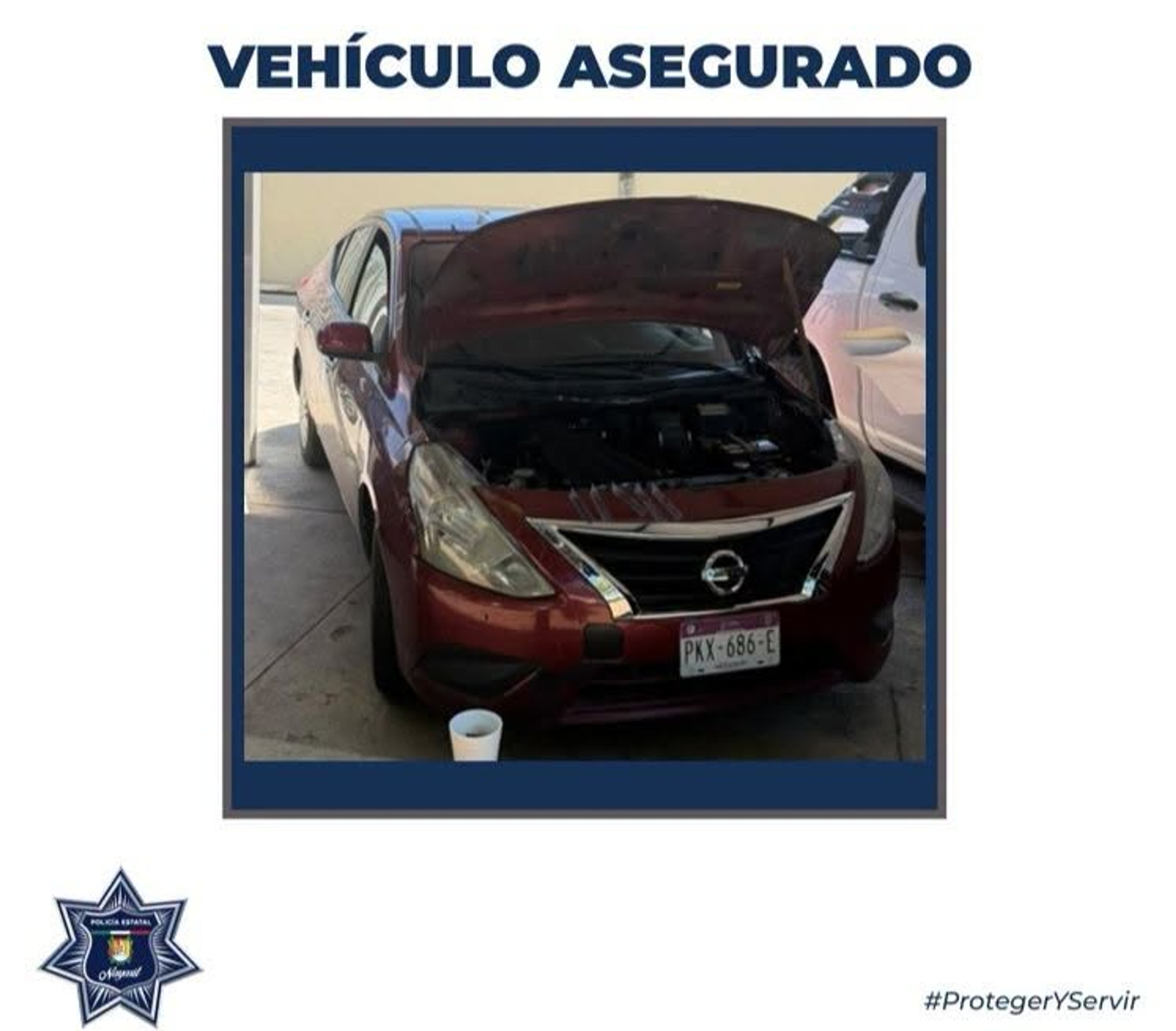 ASEGURAN UN VEHÍCULO DE DUDOSA PROCEDENCIA EN TEPIC 