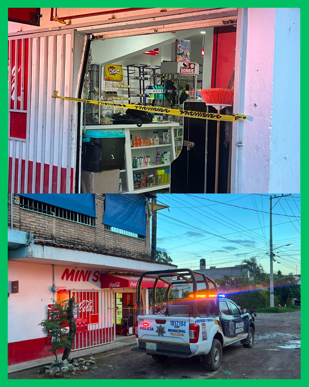 ¡OTRO 4SALTO EN TEPIC! HOMBRE ARM4DO ENTRA A MINISÚPER Y HUYE CON EL DINERO DE LA CAJA