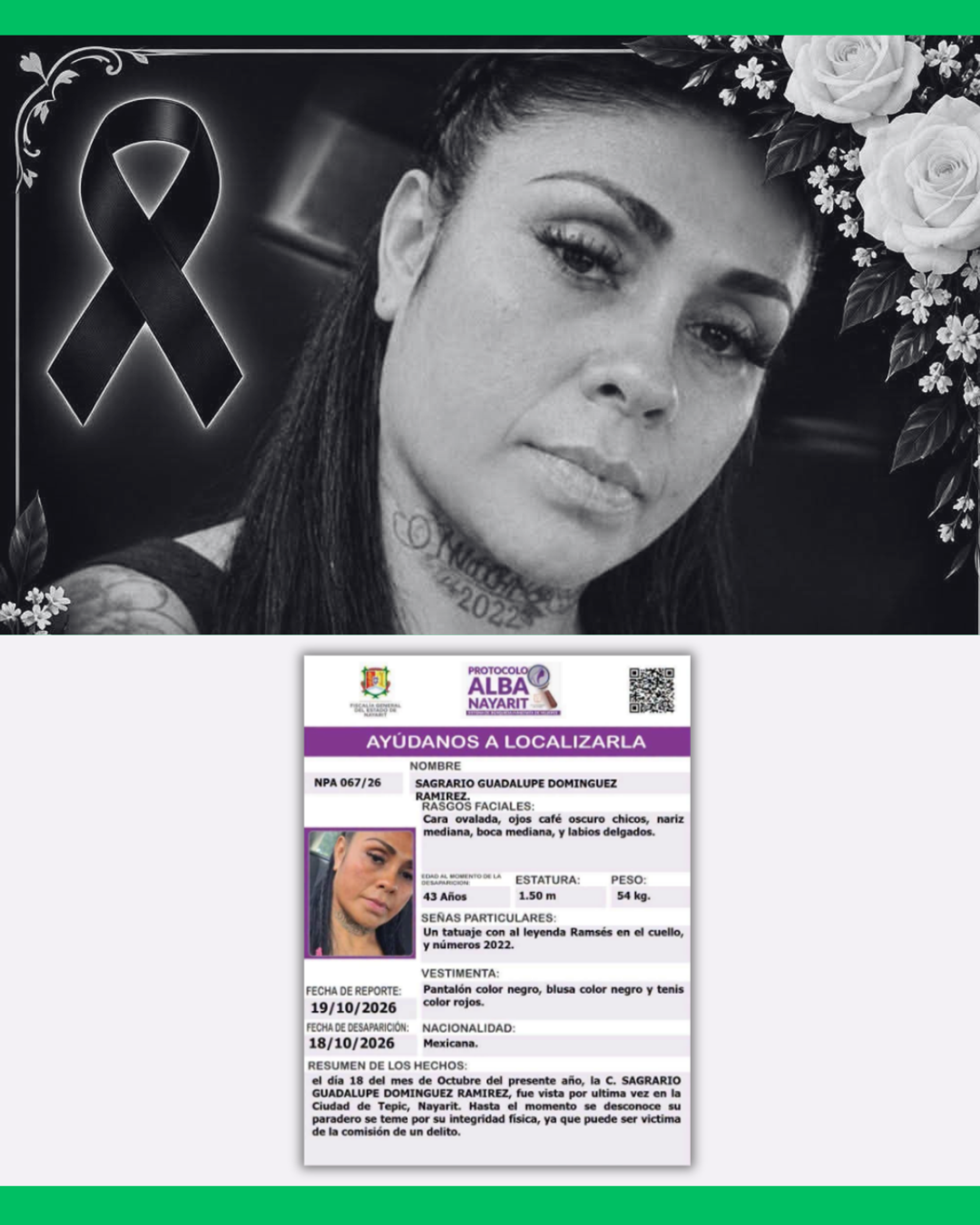MUJER DESAPARECIDA ES LOCALIZADA SIN V1D4 EN TEPIC 