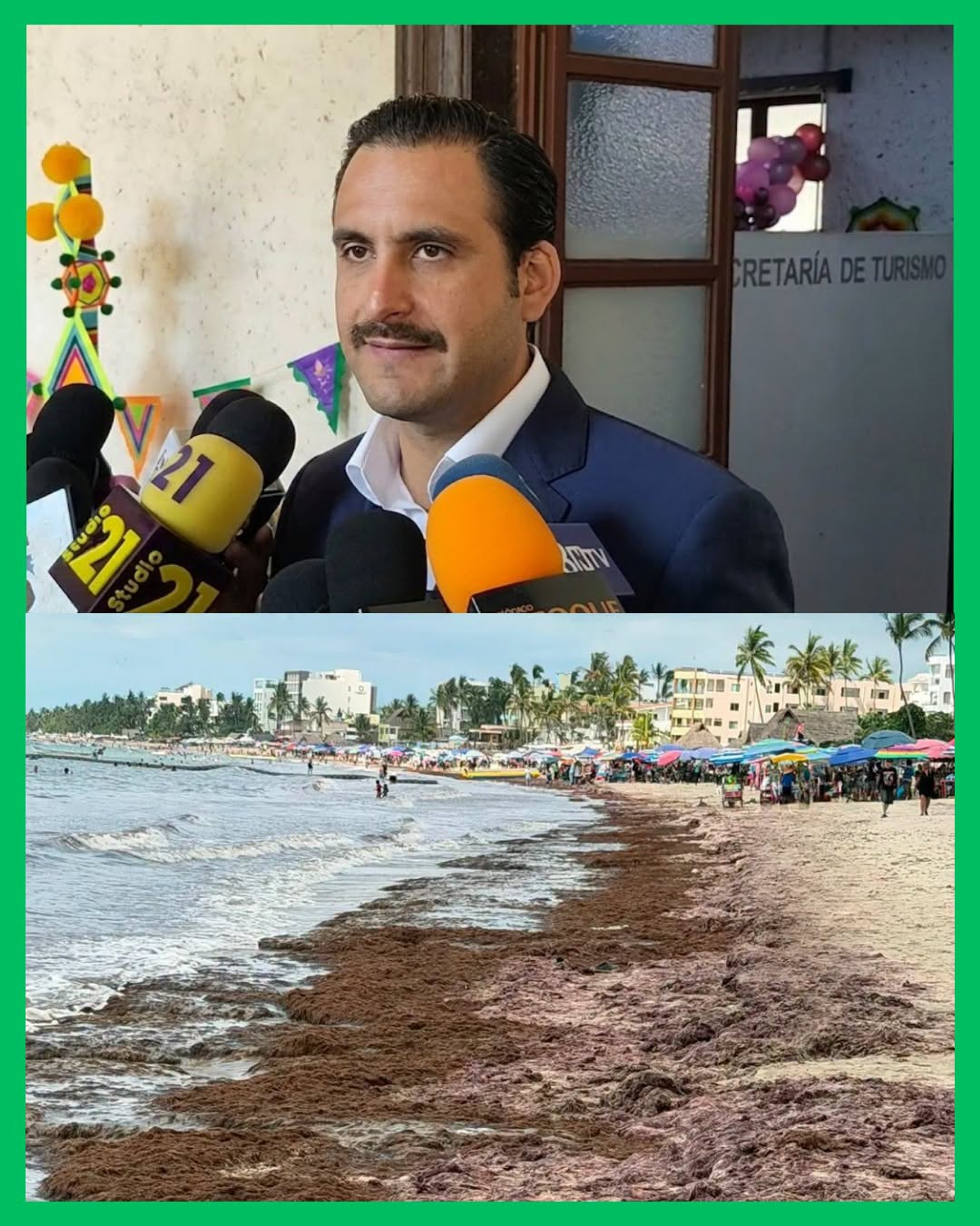 ¡ESTIMAN RETIRAR 35 TONELADAS MÁS DE MACROALGA EN GUAYABITOS!