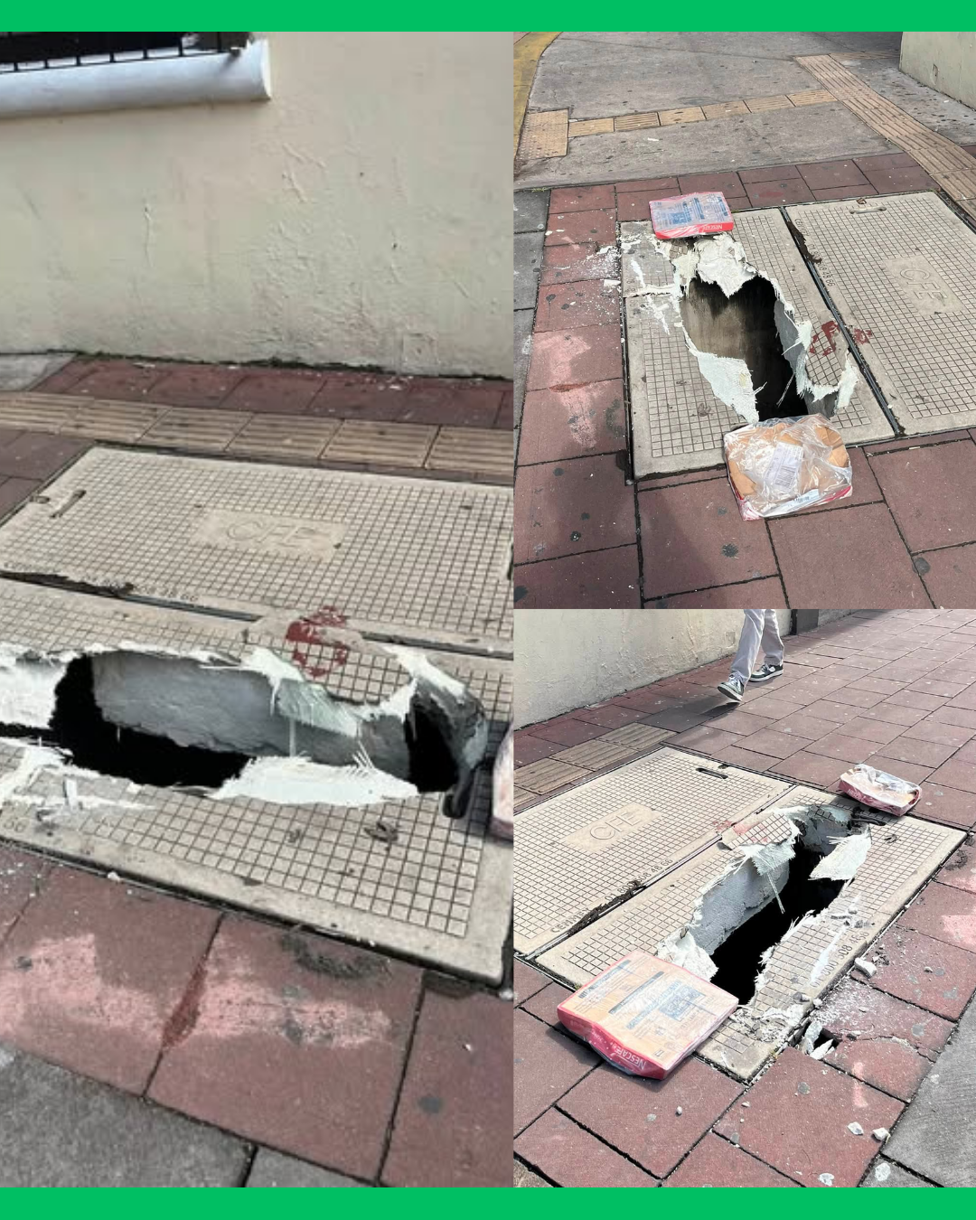 REPORTAN TAPADERA DE REGISTRO EN MAL ESTADO EN EL CENTRO DE TEPIC