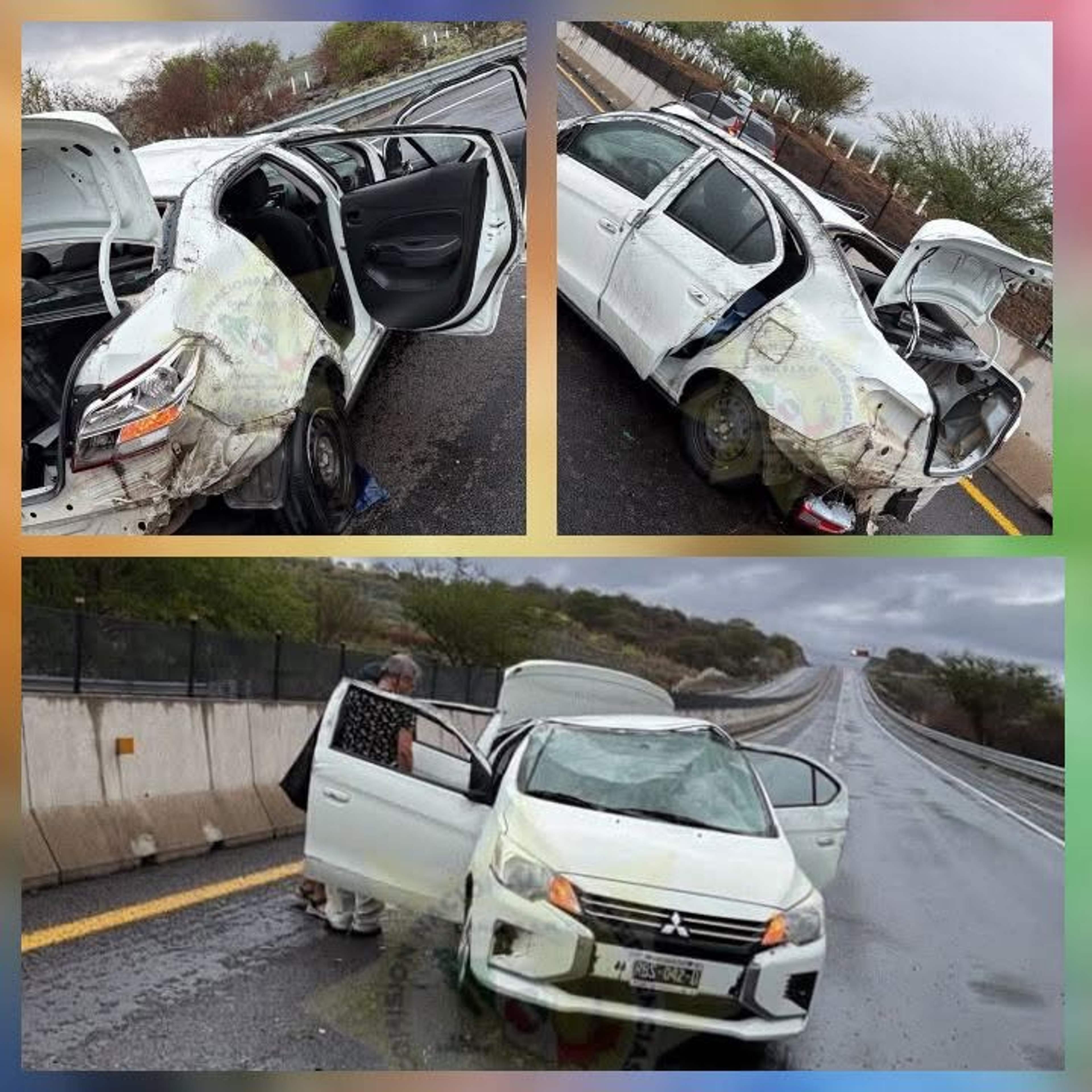 🚨 CHOCA CONTRA MURO DE CONTENCIÓN EN LA AUTOPISTA RUMBO A PUERTO VALLARTA 🚨