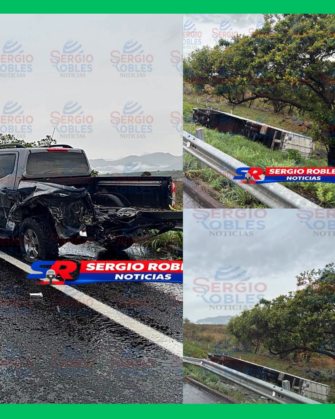 🚨💥 ¡TRÁILER TERMINA FUERA DE LA AUTOPISTA TRAS FUERTE ACCIDENTE EN LA TEPIC-GUADALAJARA! ⚠️