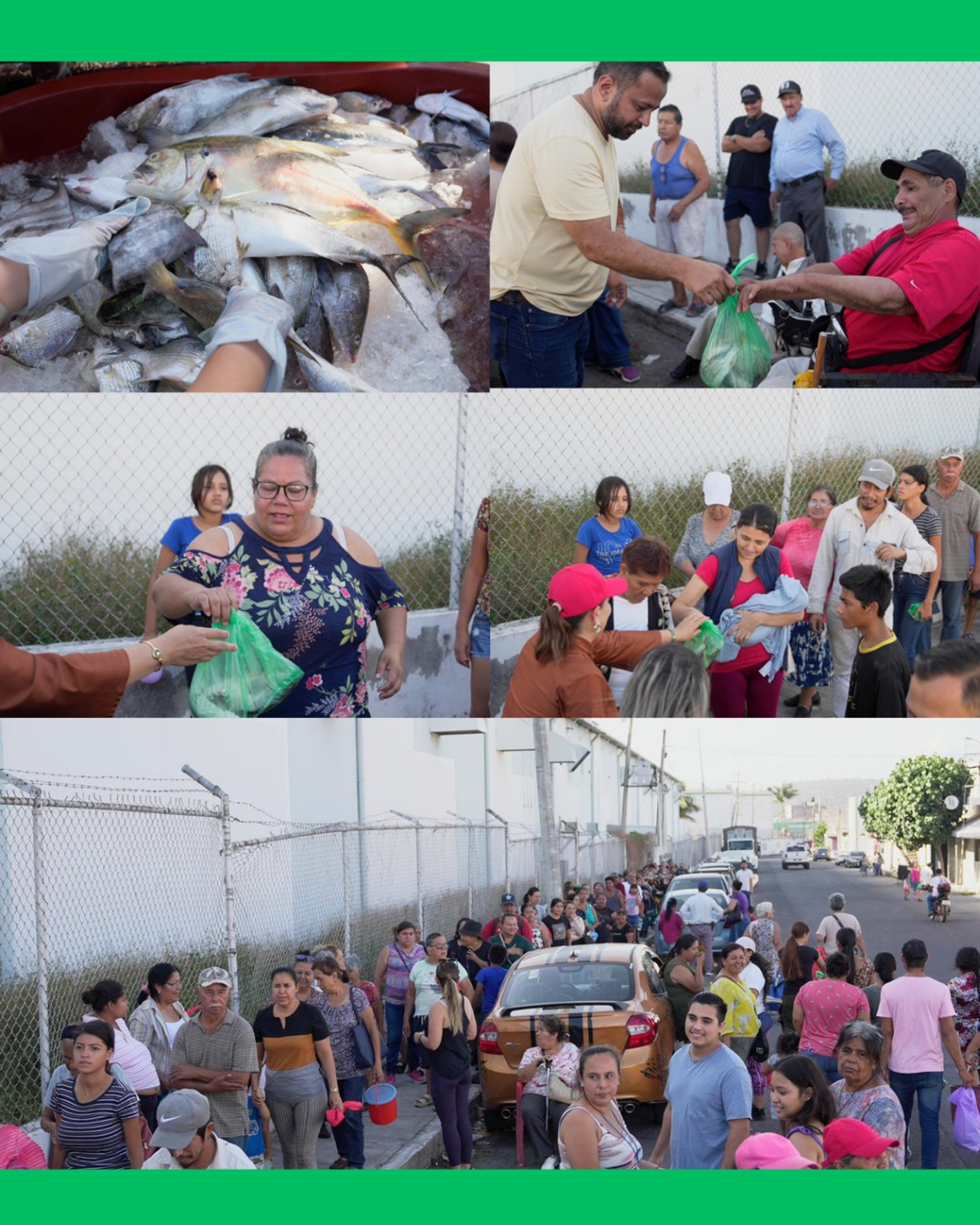 NO AVISAN NI DICEN DÓNDE PERO JASMÍN BUGARÍN SIGUE LLEGANDO A COLONIAS VULNERABLES PARA REGALAR PESCADO