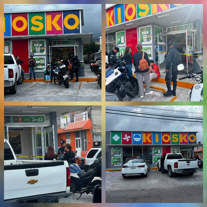 CON UN ARMA LARGA Y MUCHA PRISA: ASALTAN KIOSCO EN LA MOCTEZUMA