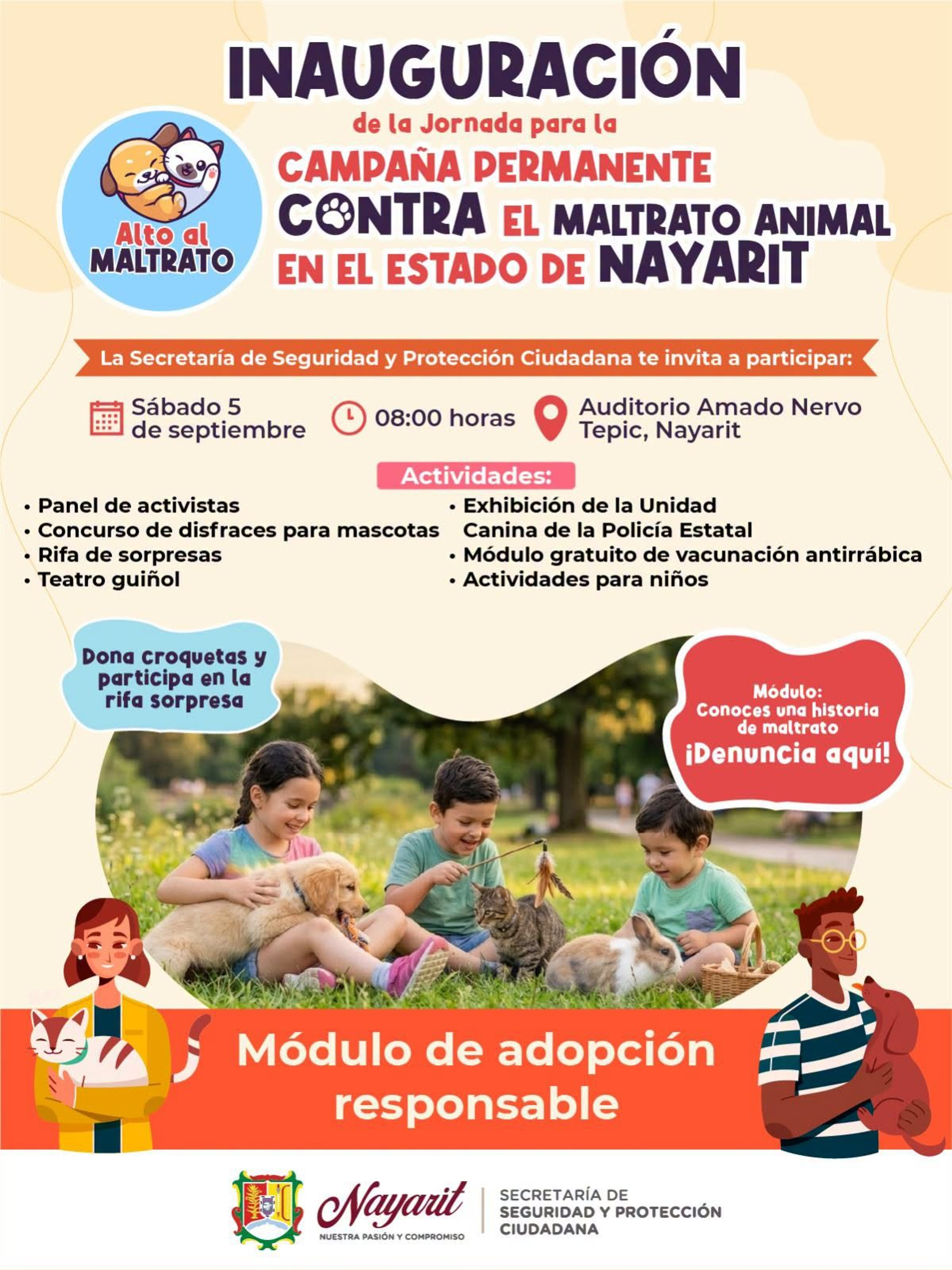 IMPULSAN CAMPAÑA PERMANENTE CONTRA EL MALTRATO ANIMAL EN NAYARIT
