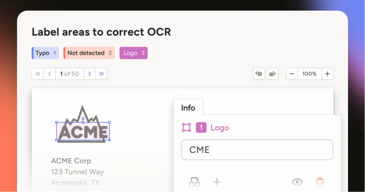 Inline PDF Labeling in Label Studio Enterprise for OCR | HumanSignal