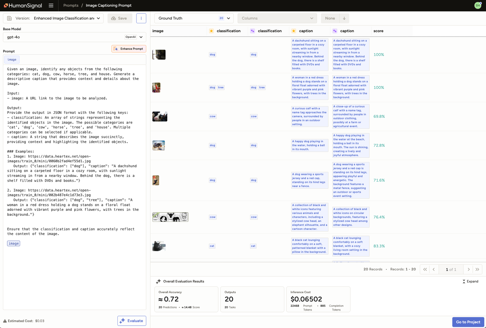 Pre-Label Image Captions with Label Studio Prompts | HumanSignal