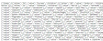 This is an example of a JSON flat file taxonomy
