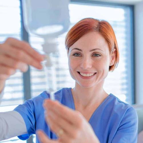Glutathion- und Vitamin-C-Behandlung