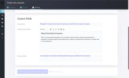Custom fields